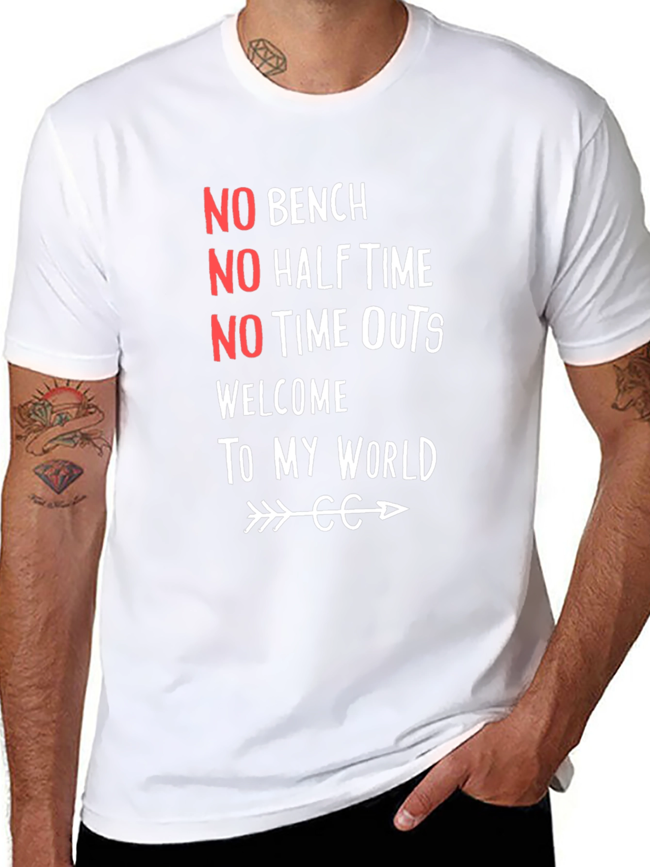 No Bench No Half Time Graphic Tee