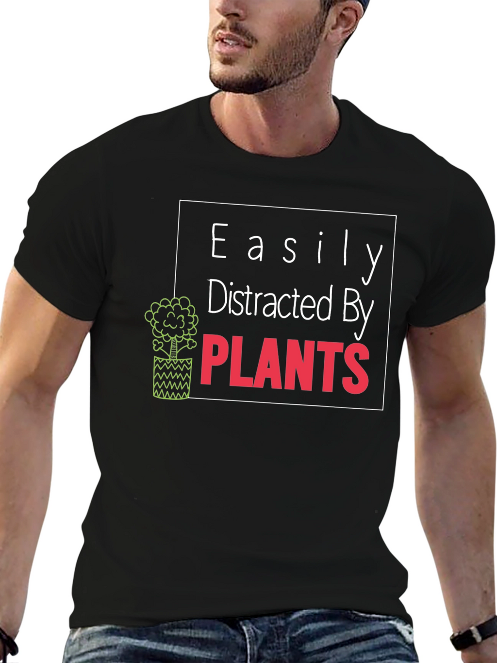 Easily Distracted By Plants Graphic Tee