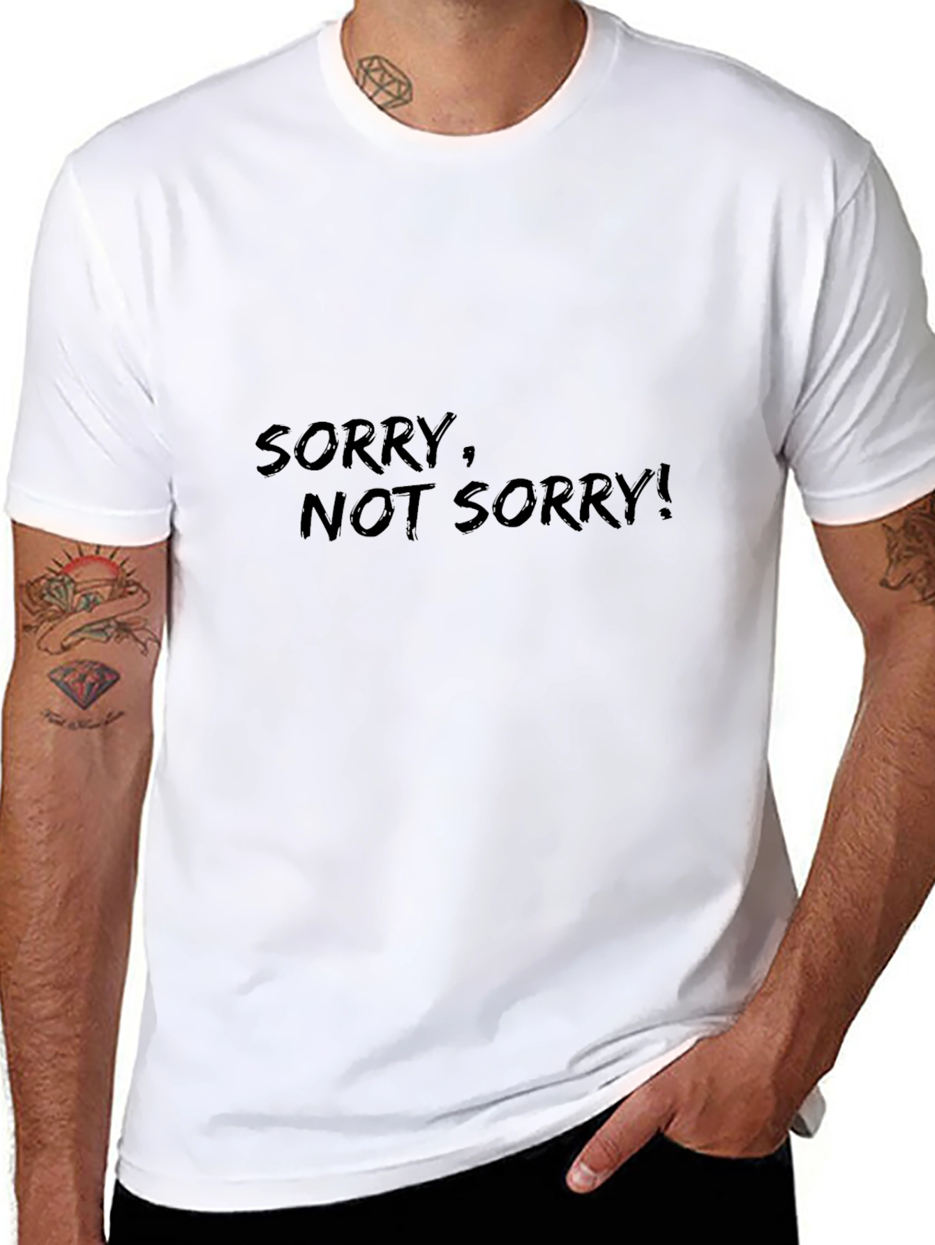 Sorry Not Sorry Black T-Shirt