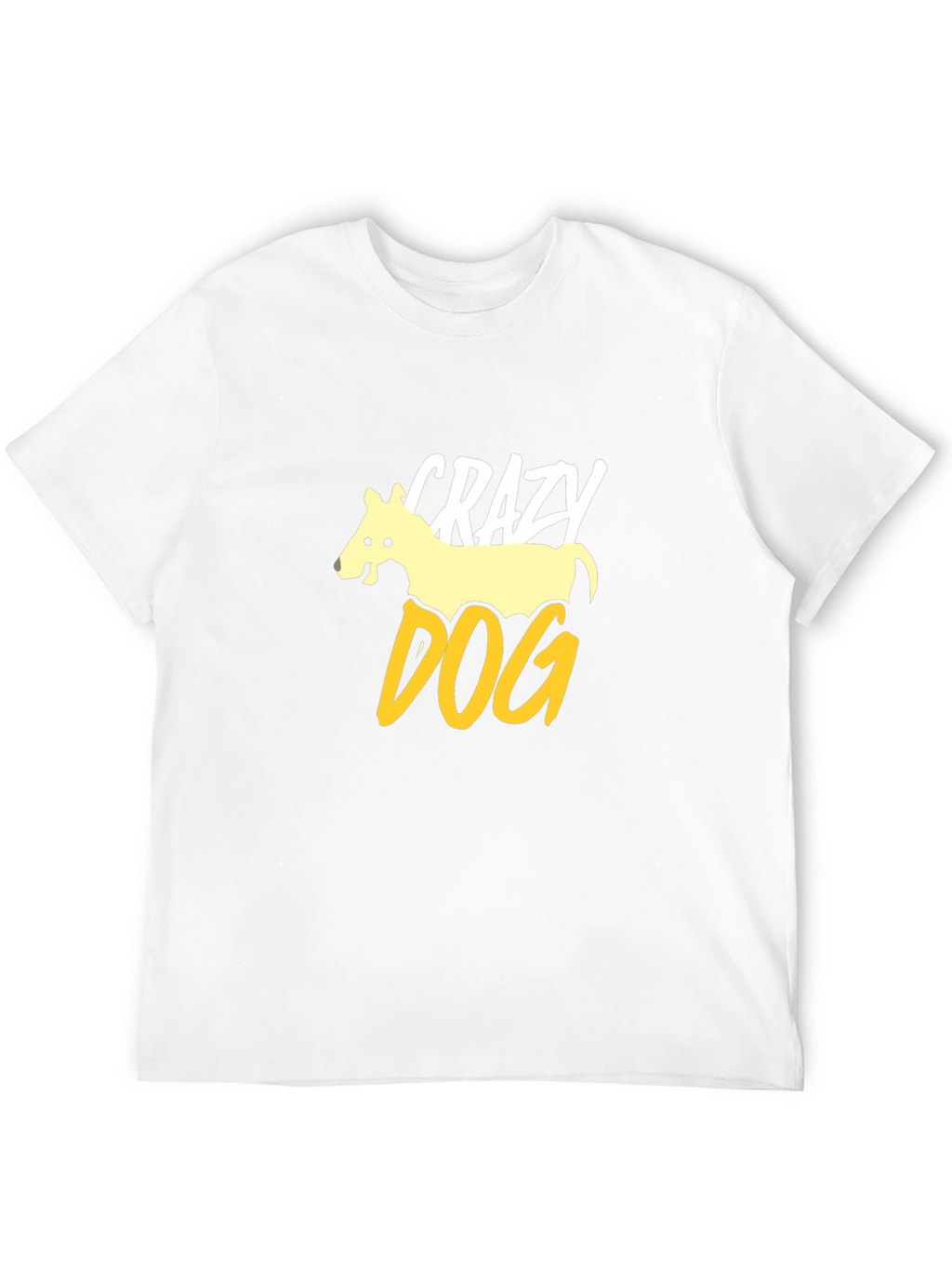Crazy Dog Graphic Tee - Mens Black T-Shirt