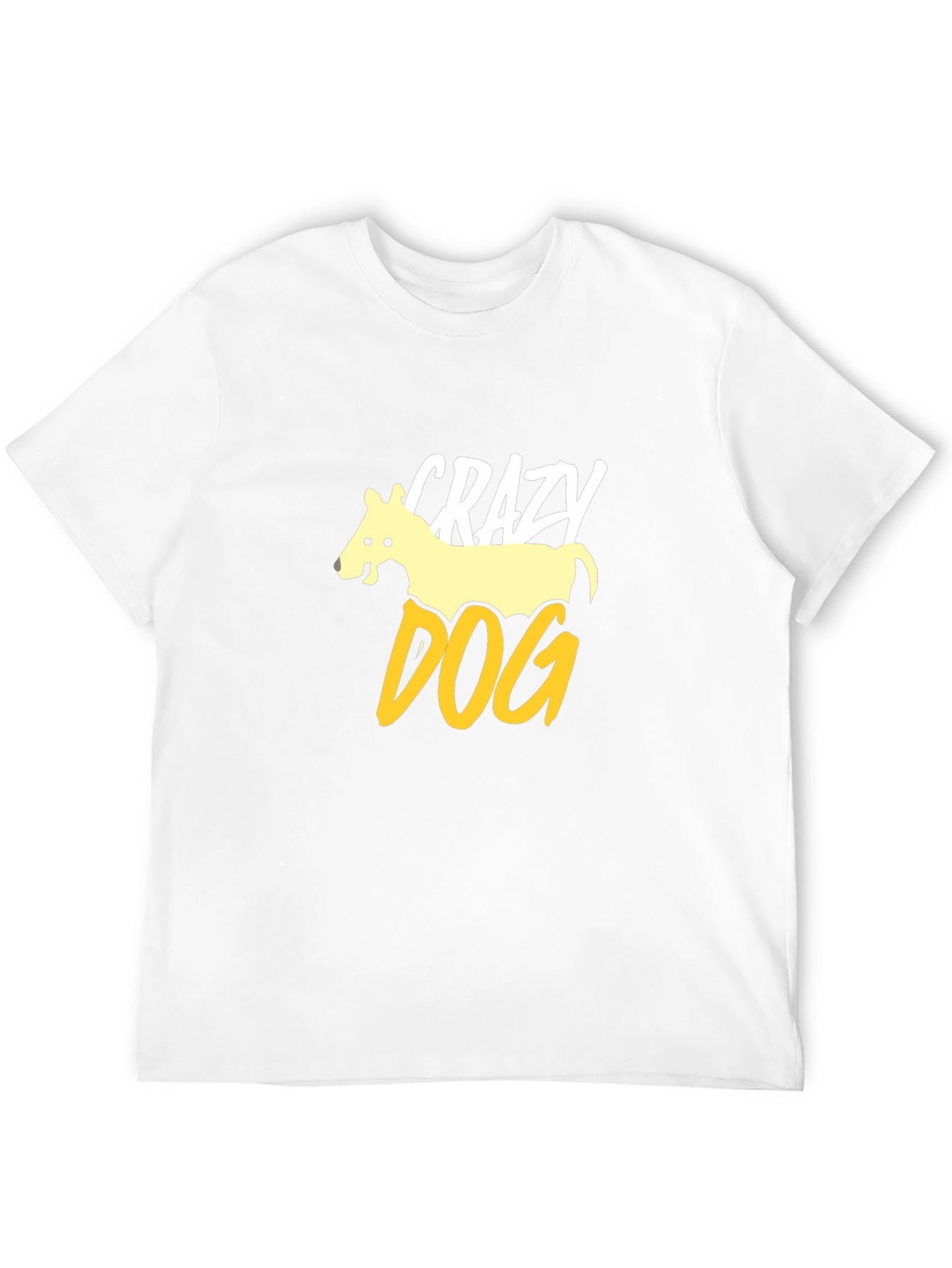Crazy Dog Graphic Tee - Mens Black T-Shirt