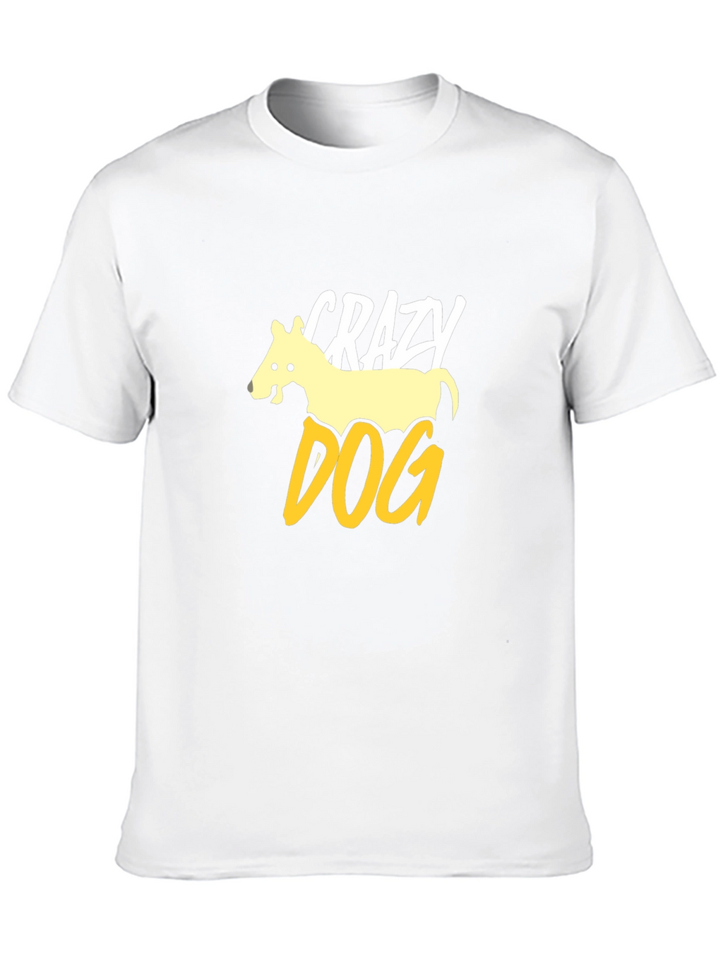 Crazy Dog Graphic Tee - Mens Black T-Shirt