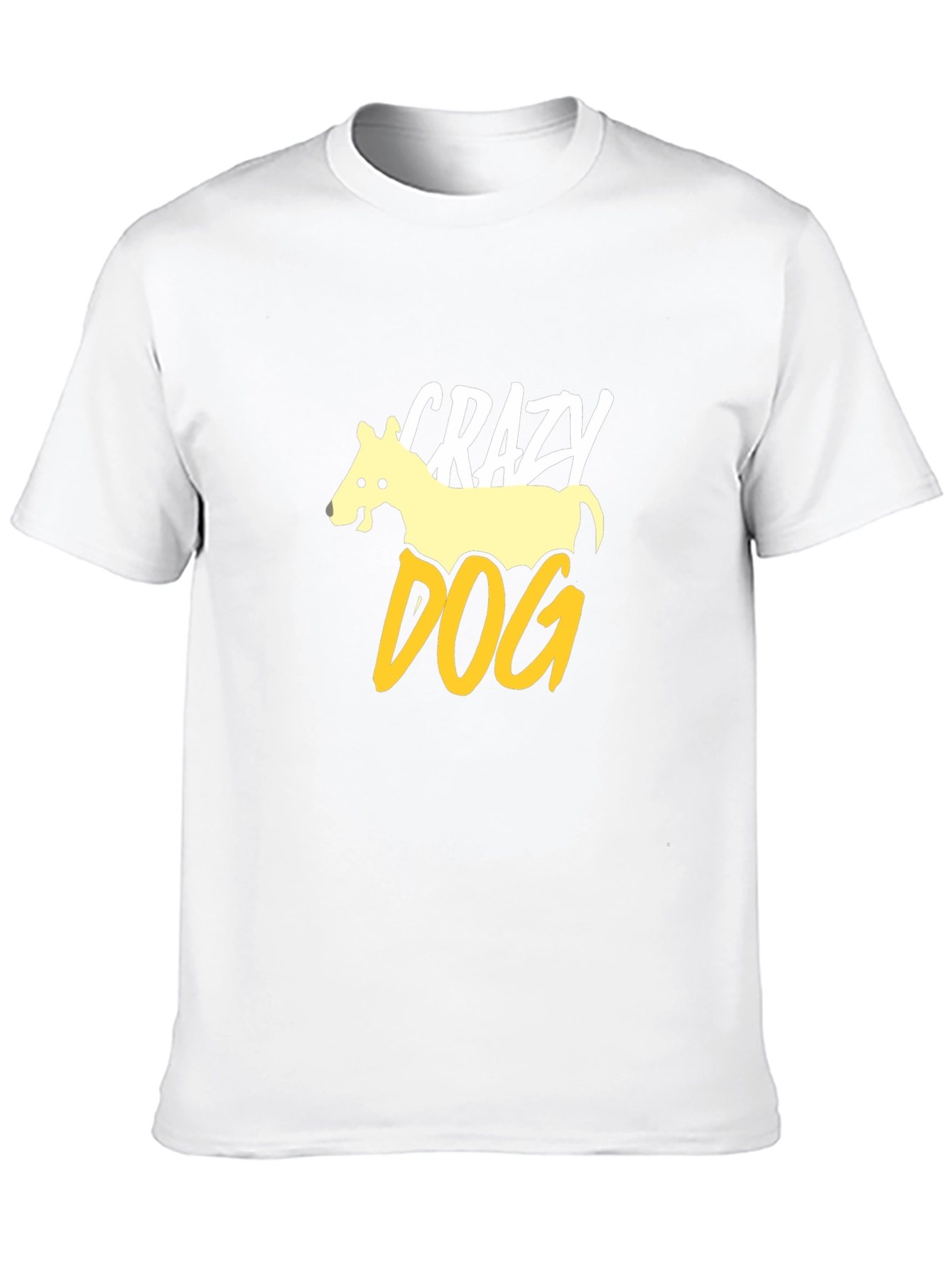 Crazy Dog Graphic Tee - Mens Black T-Shirt