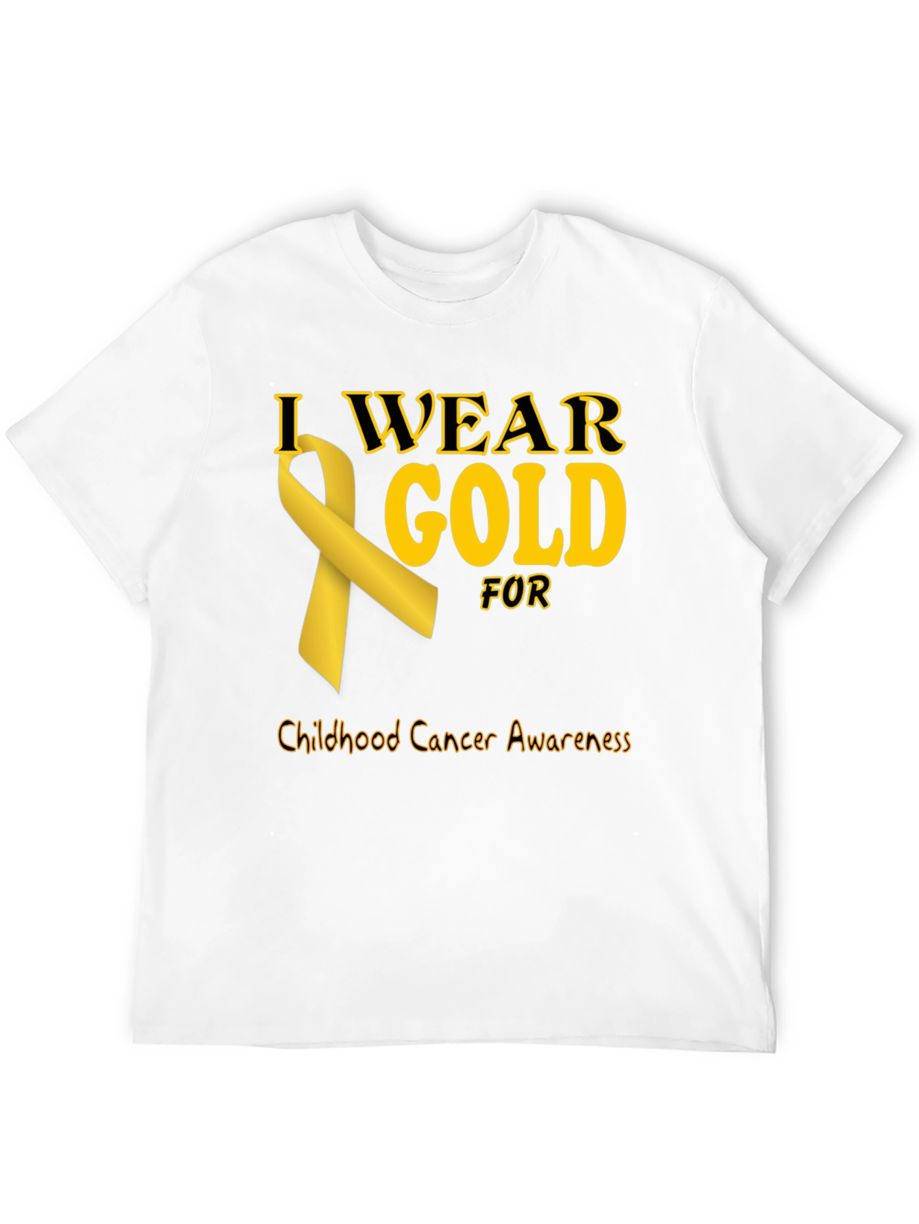 Childhood Cancer Awareness Gold Ribbon T-Shirt