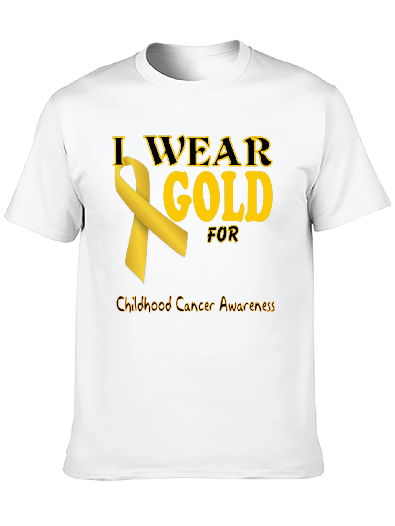 Childhood Cancer Awareness Gold Ribbon T-Shirt