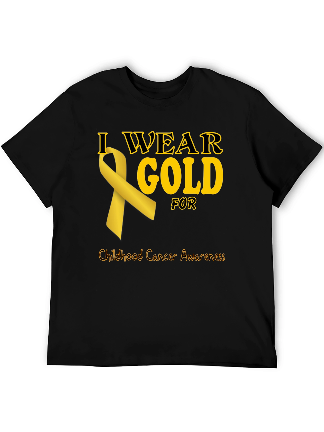 Childhood Cancer Awareness Gold Ribbon T-Shirt