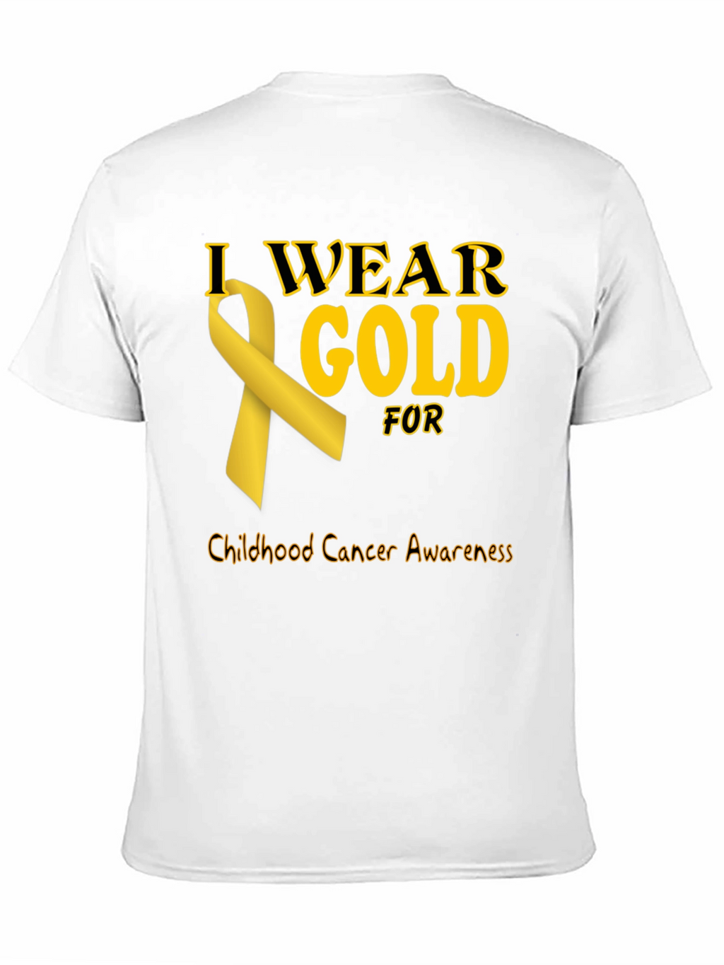 Childhood Cancer Awareness Gold Ribbon T-Shirt
