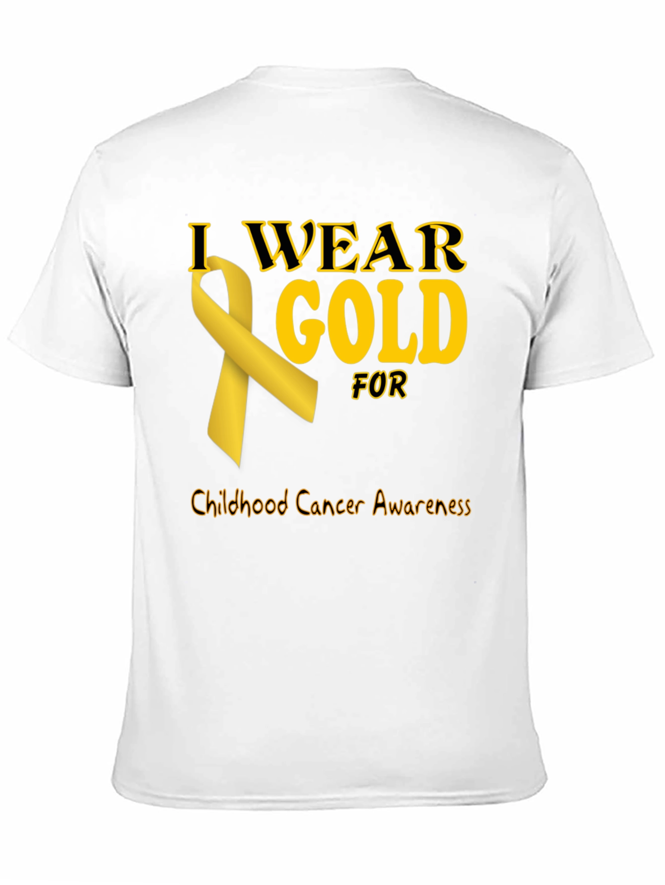Childhood Cancer Awareness Gold Ribbon T-Shirt