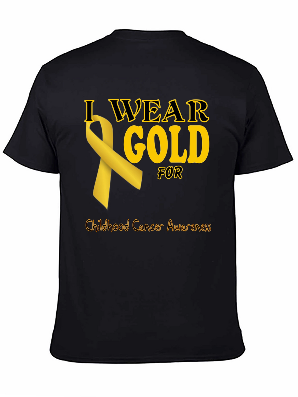 Childhood Cancer Awareness Gold Ribbon T-Shirt