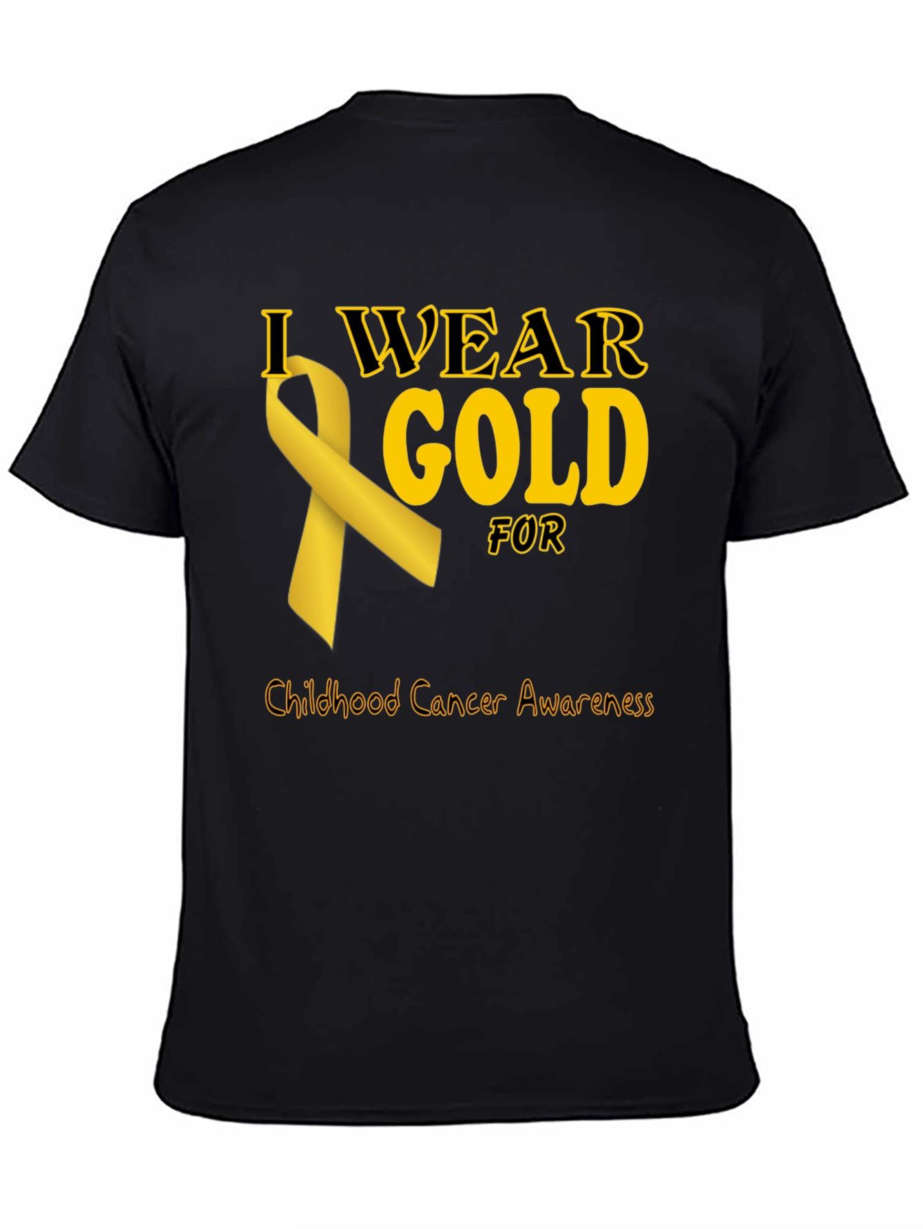 Childhood Cancer Awareness Gold Ribbon T-Shirt