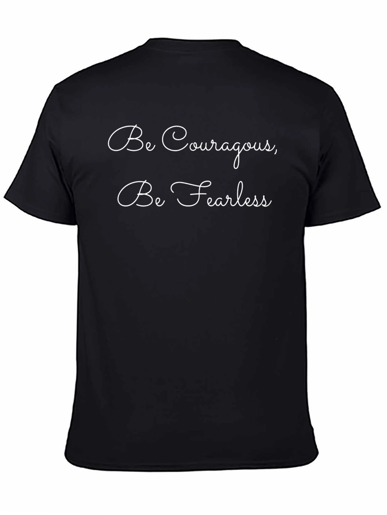 Courageous Fearless Graphic Tee - Soft Black Shirt