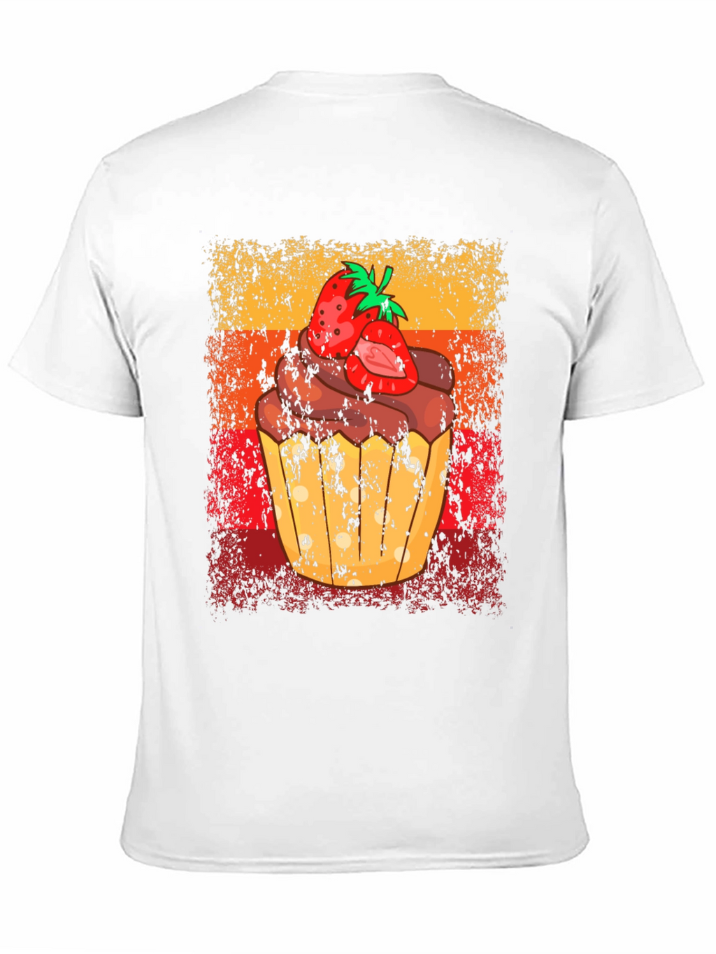 Strawberry Cupcake Graphic Tee - Sweet Treat Shirt