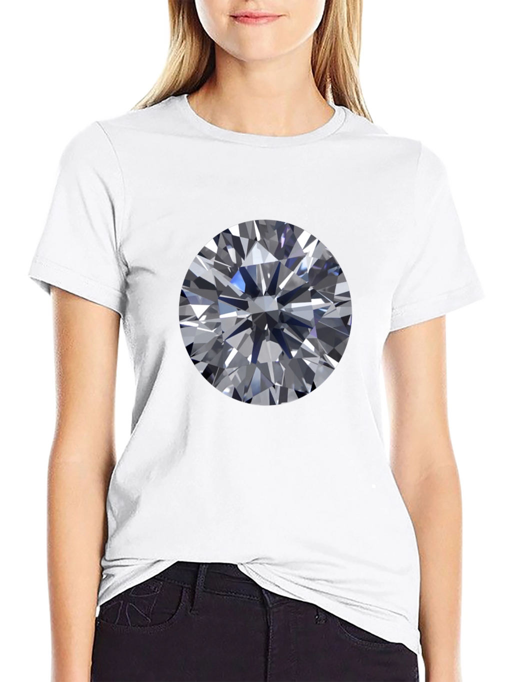 Diamond Graphic Tee - Modern Streetwear Style