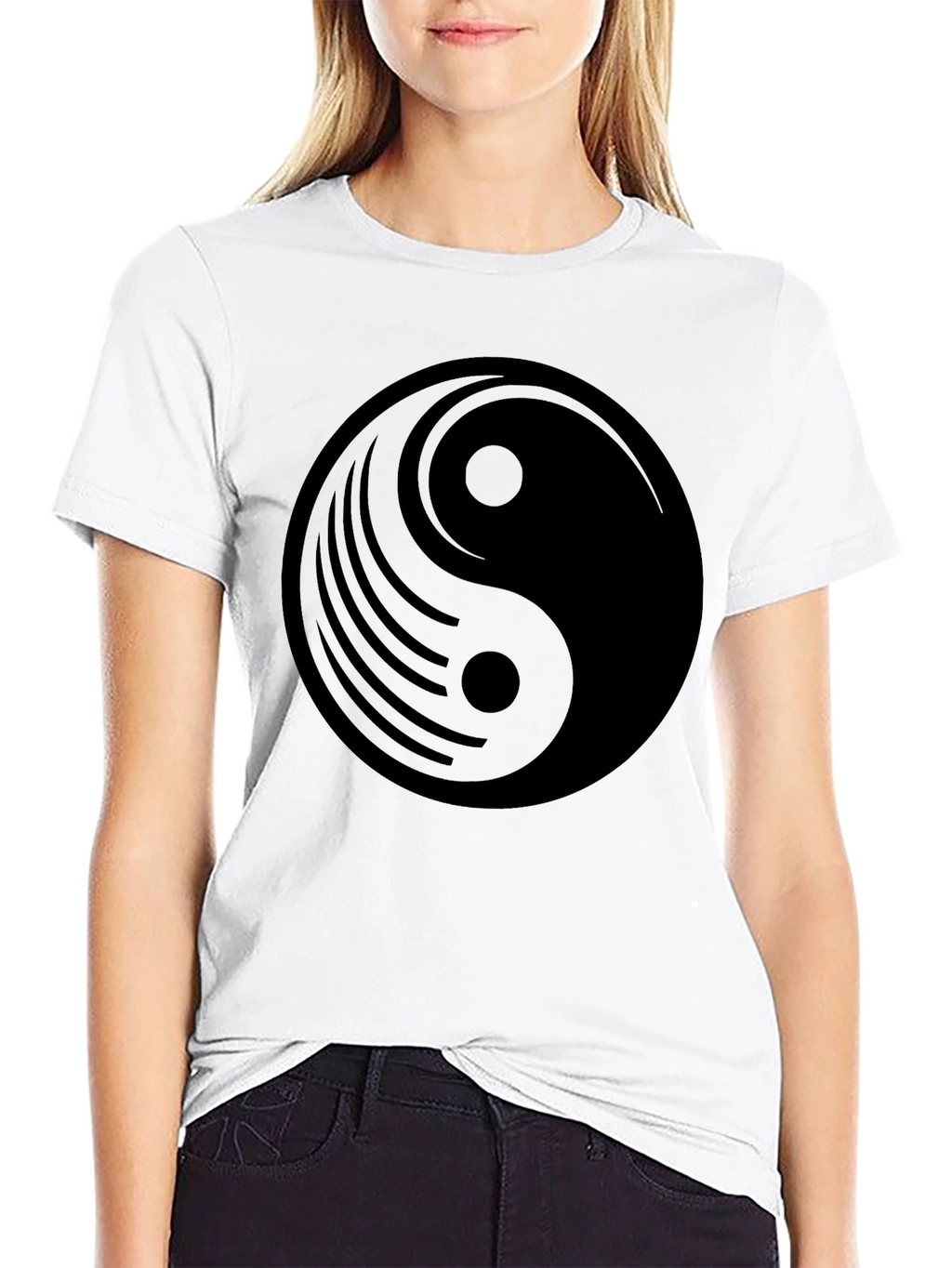 Yin Yang Graphic Tee - Balance and Style
