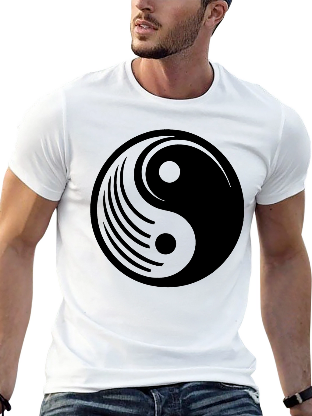 Yin Yang Graphic Tee - Balance and Style