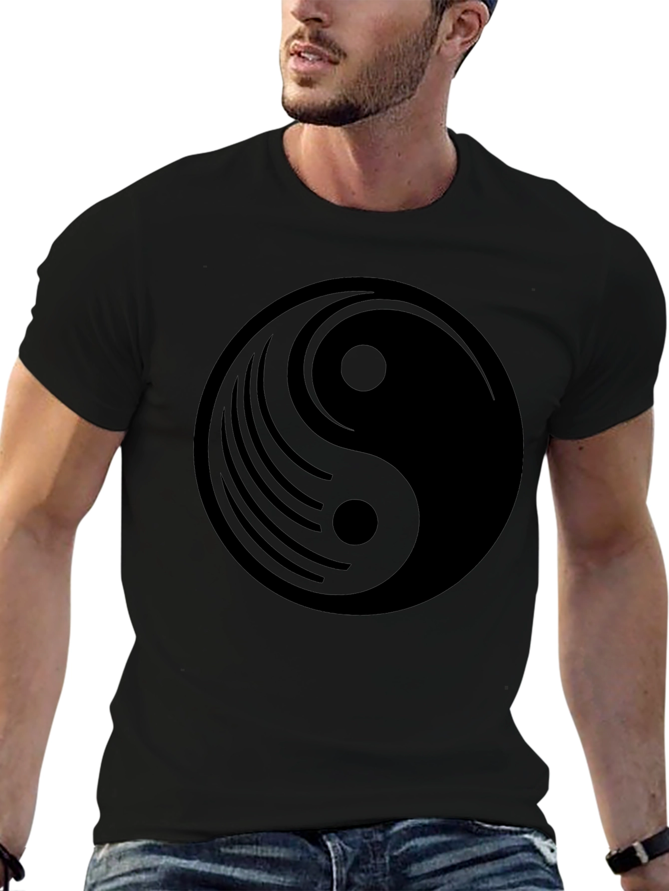 Yin Yang Graphic Tee - Balance and Style