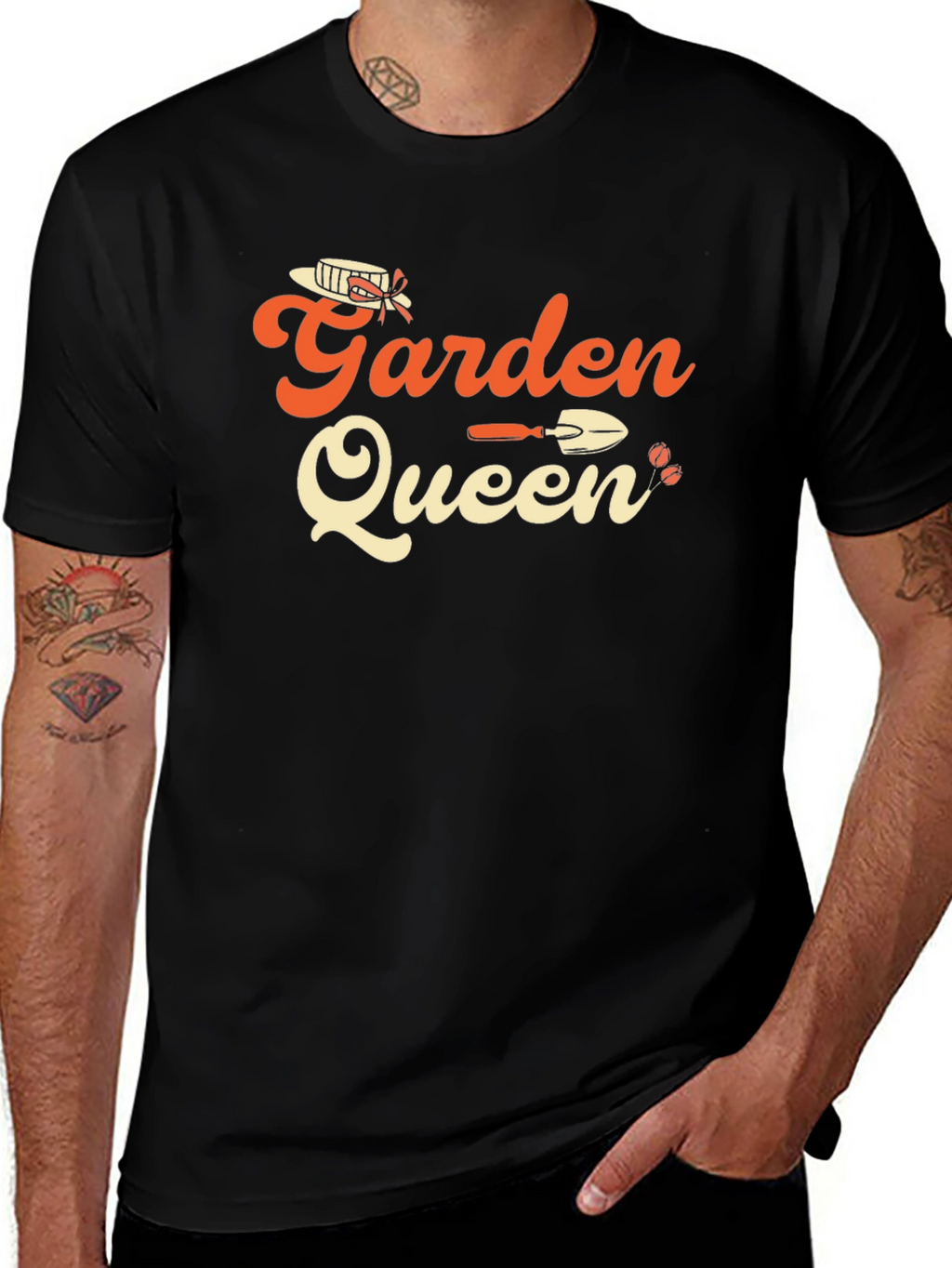 Garden Queen Black T-Shirt
