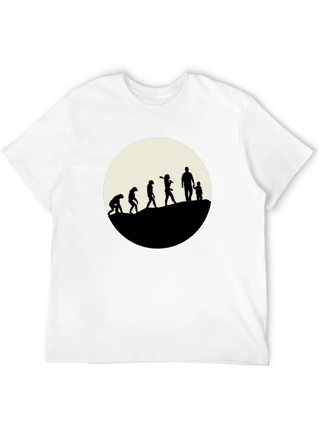 Evolution of Dad T-Shirt - Black Cotton Tee