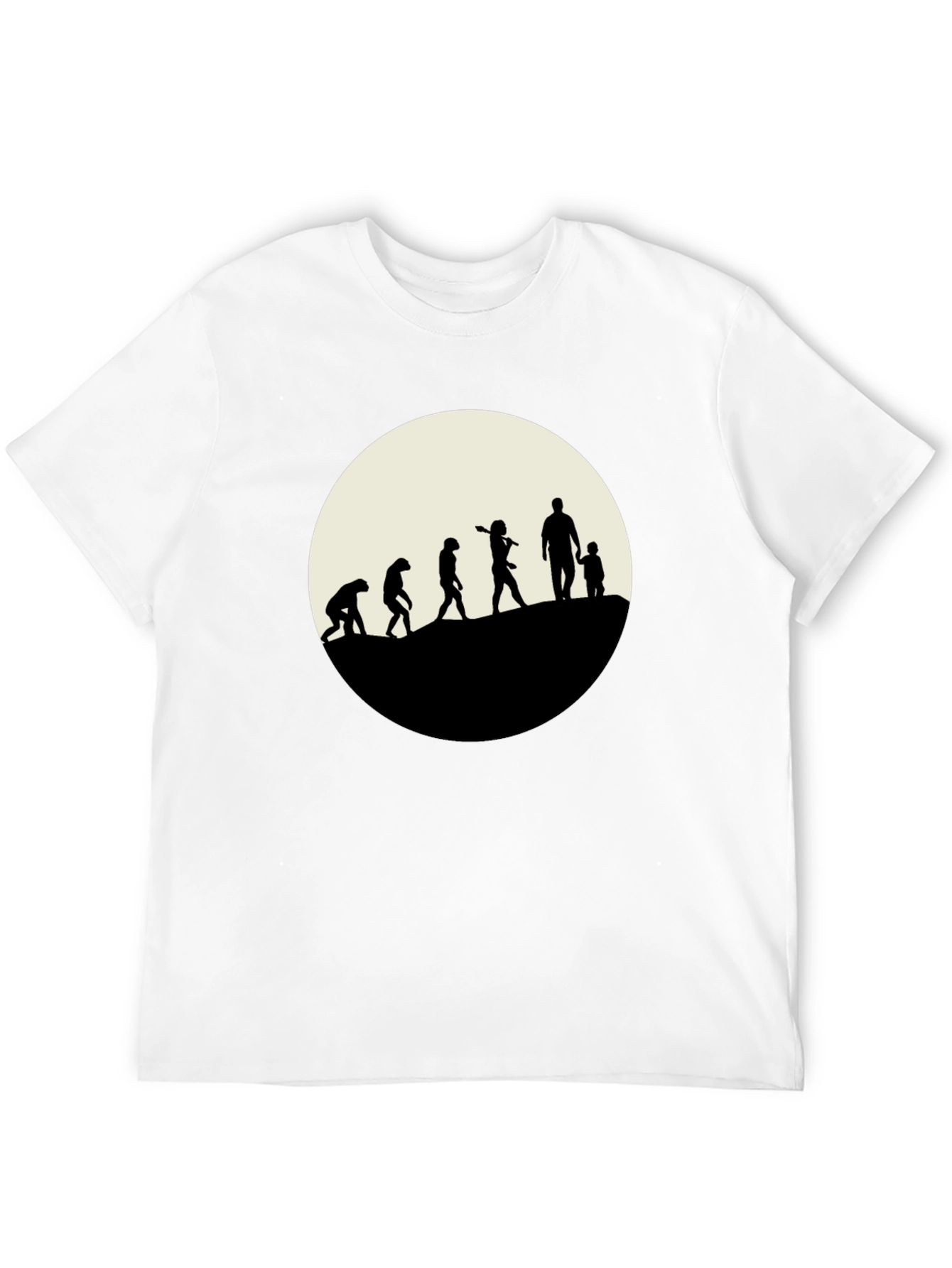 Evolution of Dad T-Shirt - Black Cotton Tee