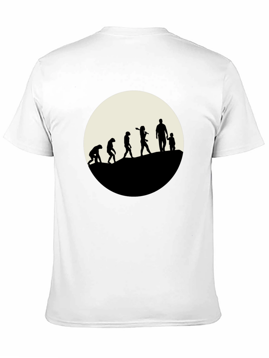 Evolution of Dad T-Shirt - Black Cotton Tee