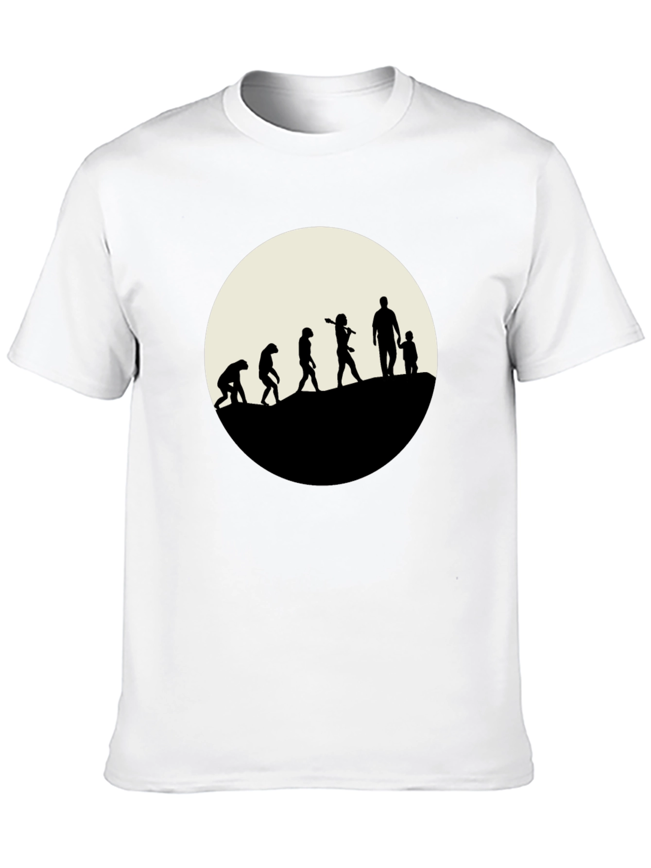 Evolution of Dad T-Shirt - Black Cotton Tee