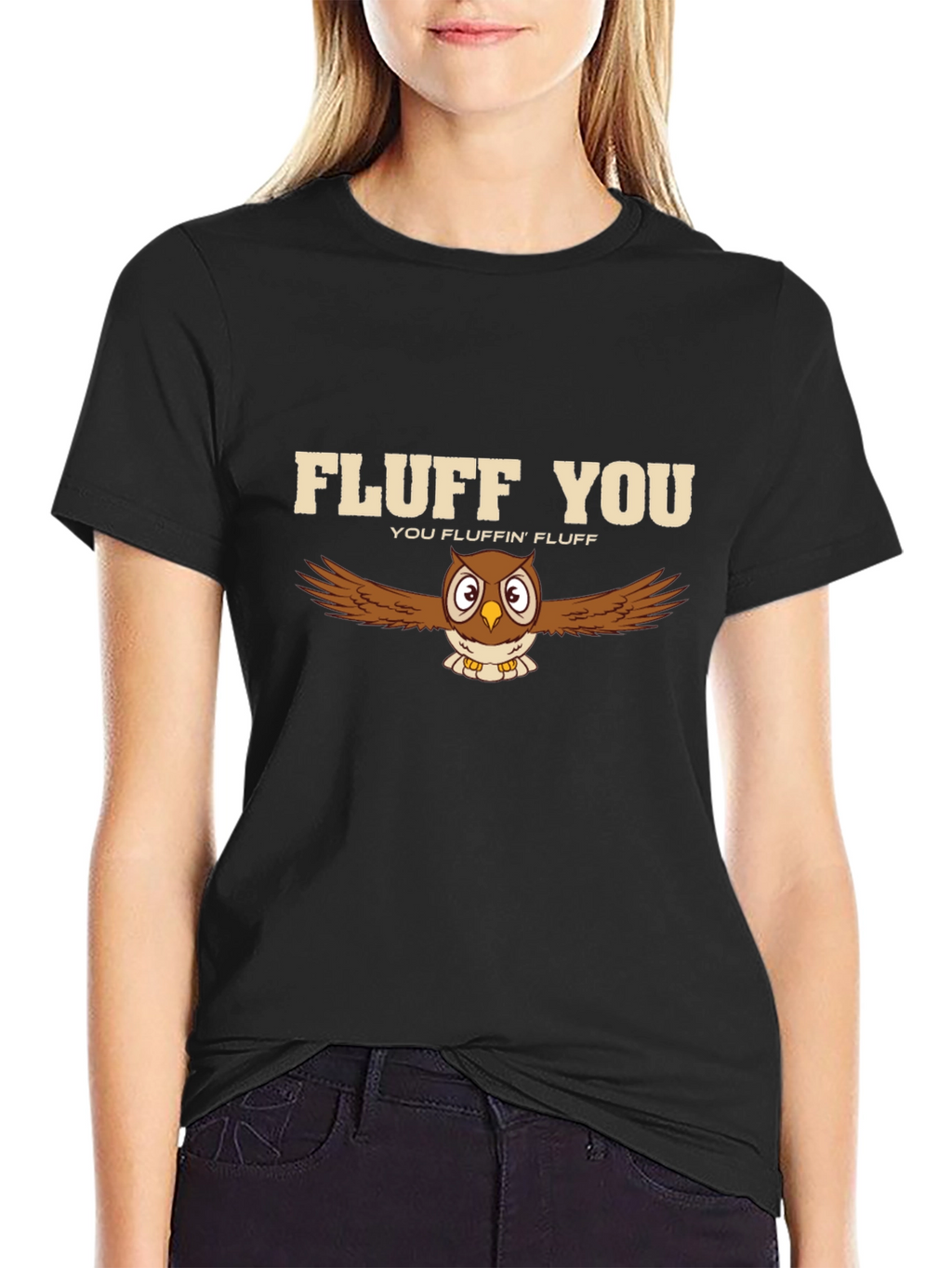 Fluff You Owl Graphic Tee - Funny T-Shirt