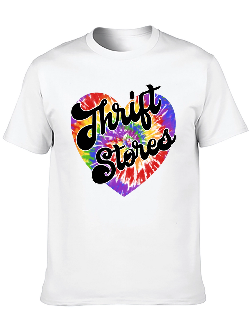 Thrift Stores Tie-Dye Heart Graphic Tee