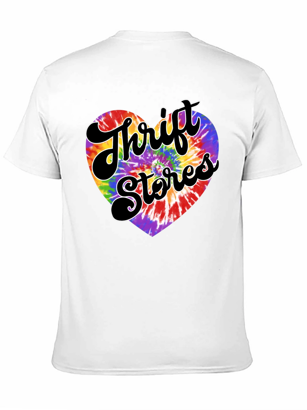 Thrift Stores Tie-Dye Heart Graphic Tee