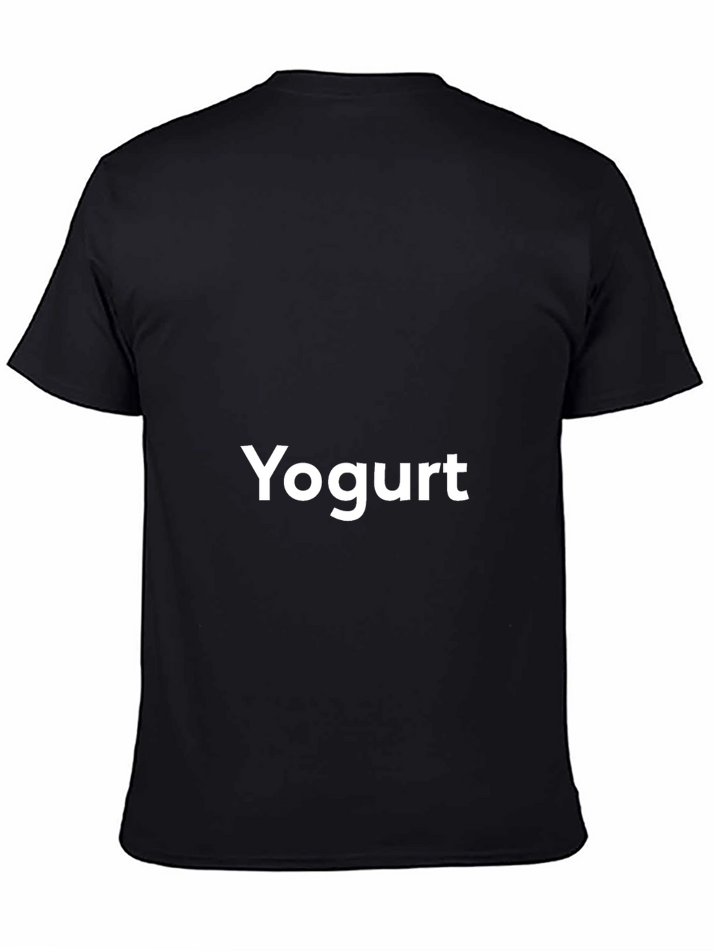 Yogurt Graphic Tee - Soft Black Cotton T-Shirt