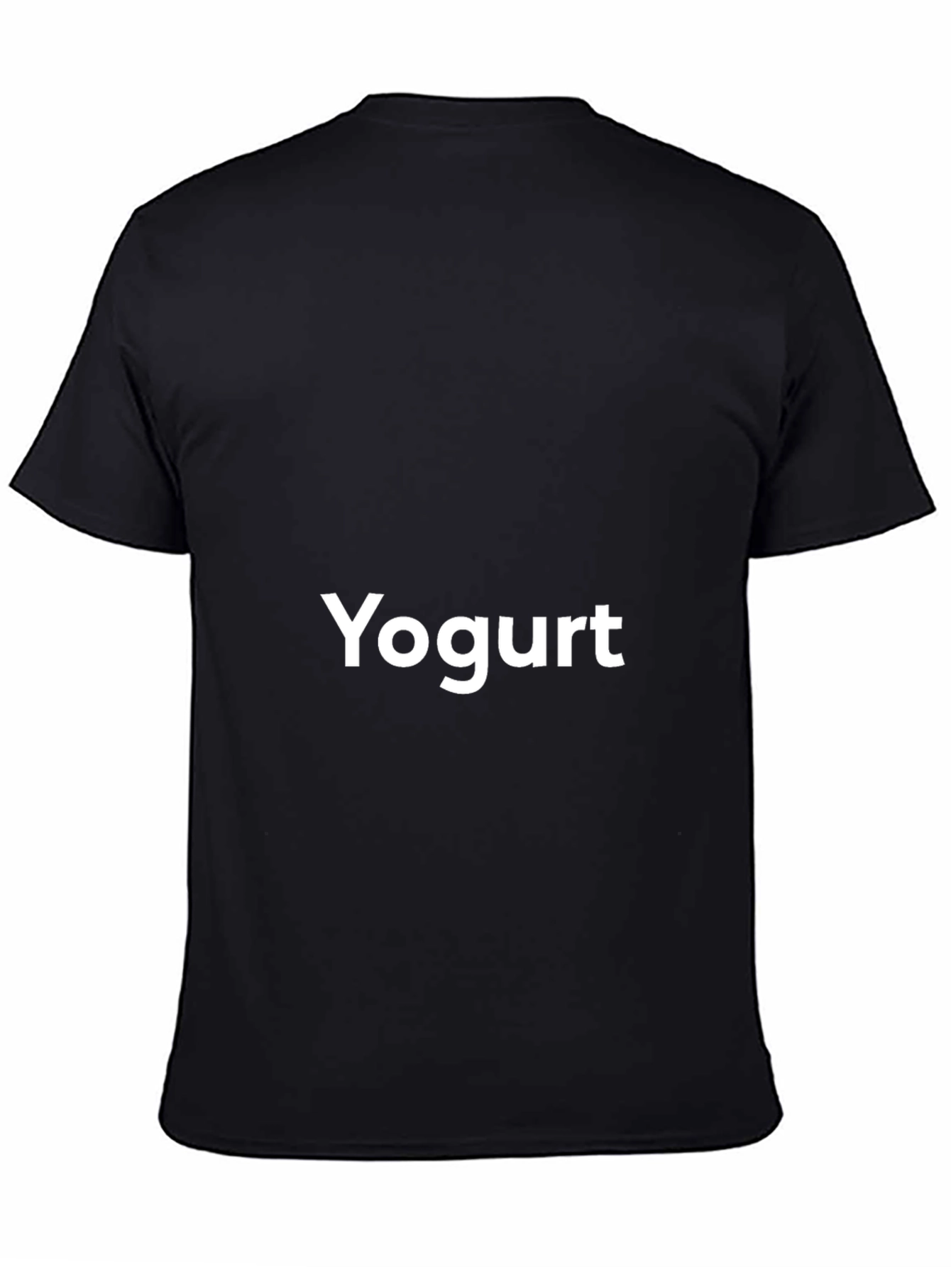 Yogurt Graphic Tee - Soft Black Cotton T-Shirt