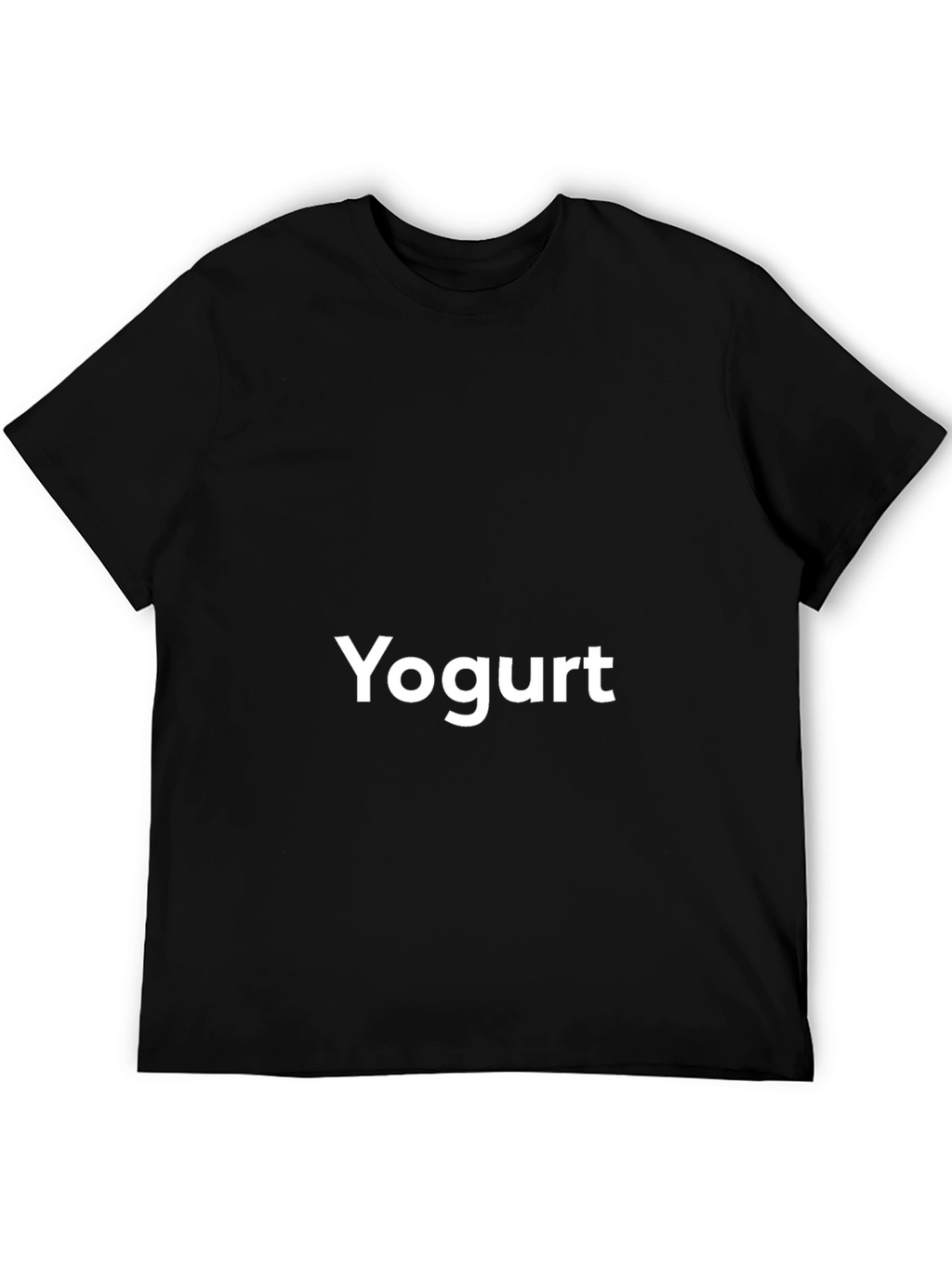 Yogurt Graphic Tee - Soft Black Cotton T-Shirt
