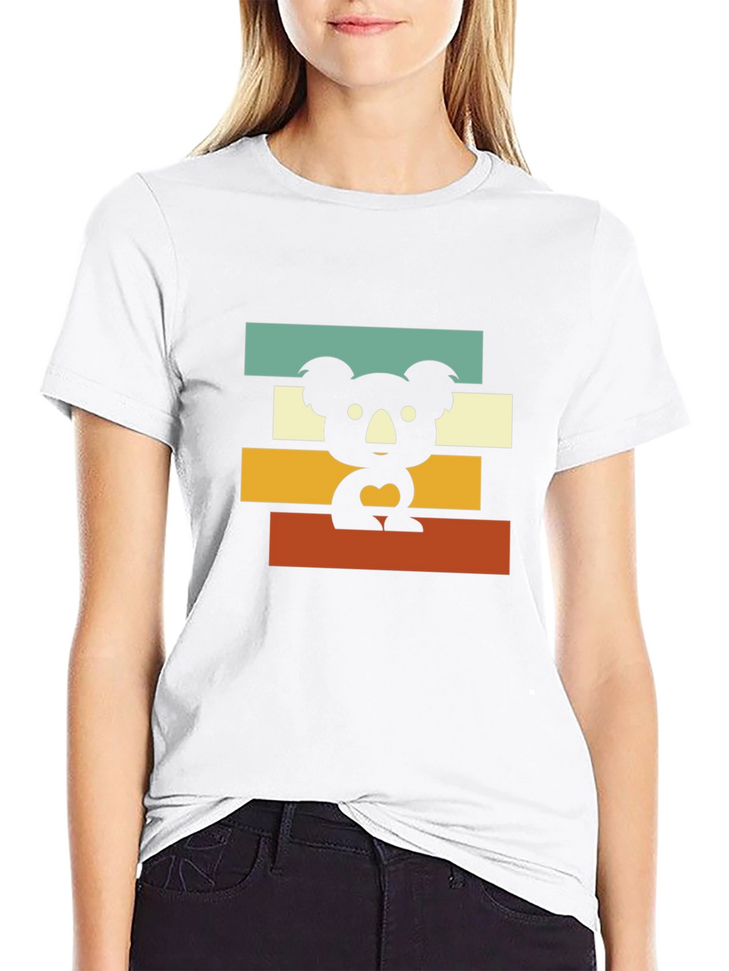 Retro Koala T-Shirt - Black Graphic Tee