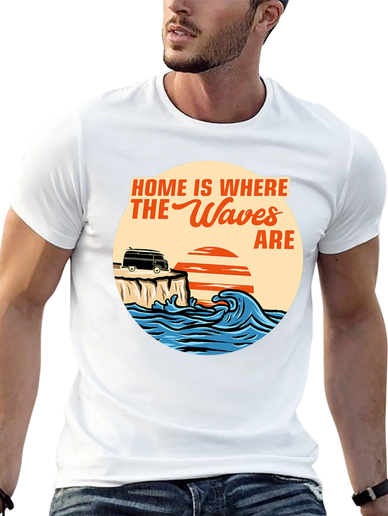 Home Is Where The Waves Are Graphic T-Shirt