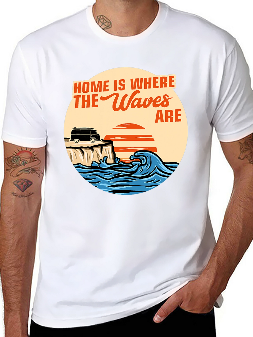 Home Is Where The Waves Are Graphic T-Shirt