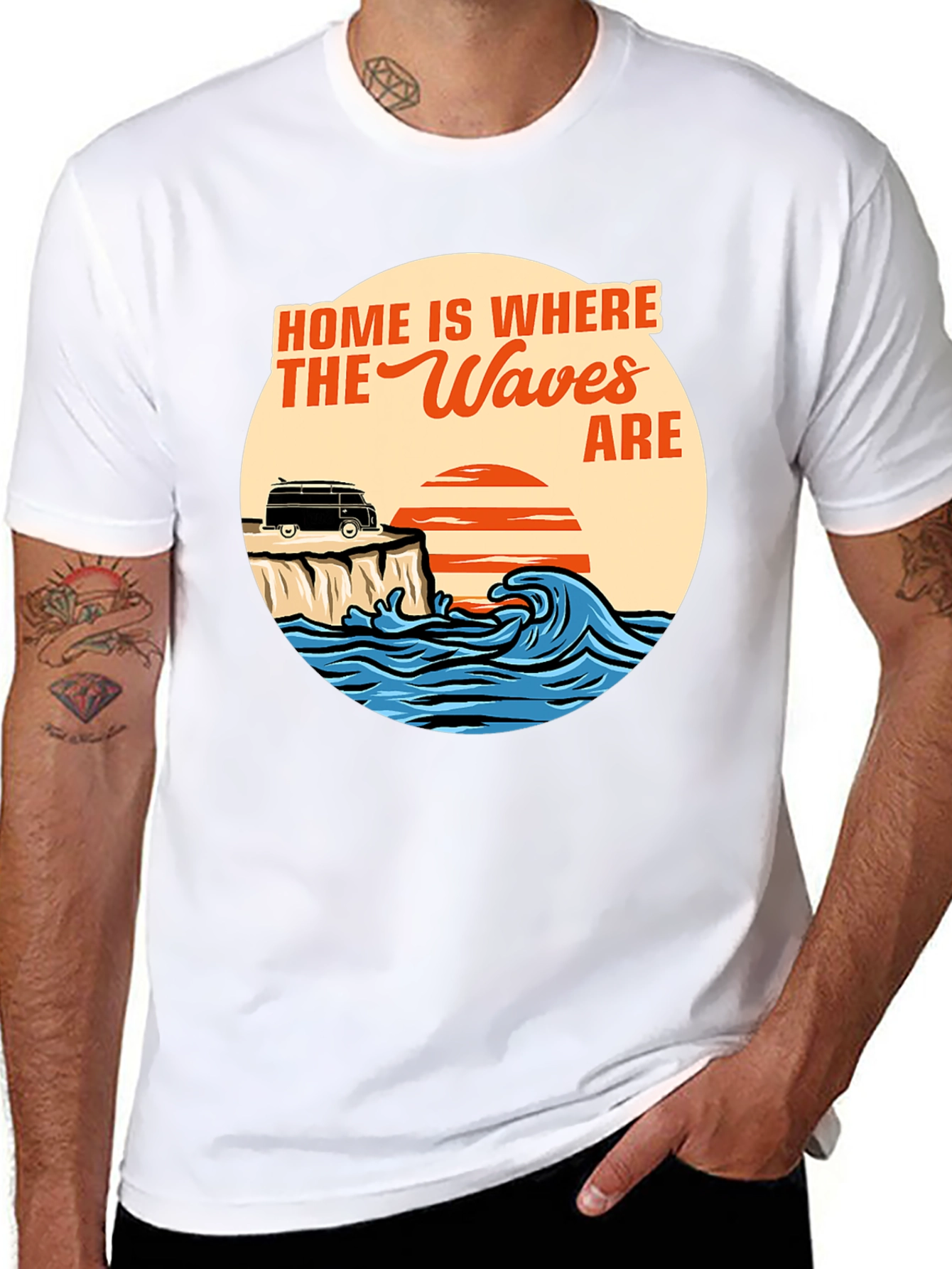 Home Is Where The Waves Are Graphic T-Shirt