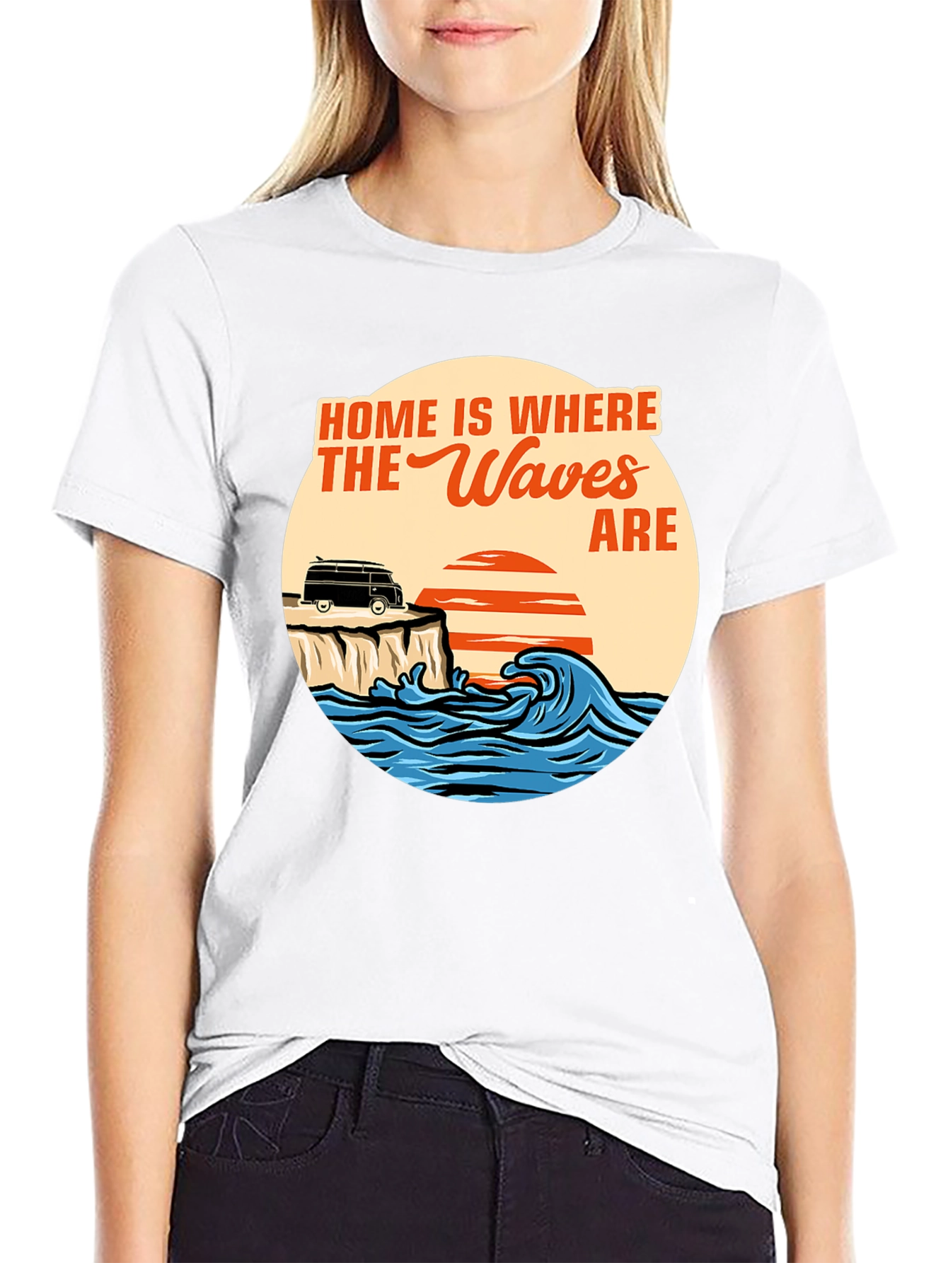 Home Is Where The Waves Are Graphic T-Shirt