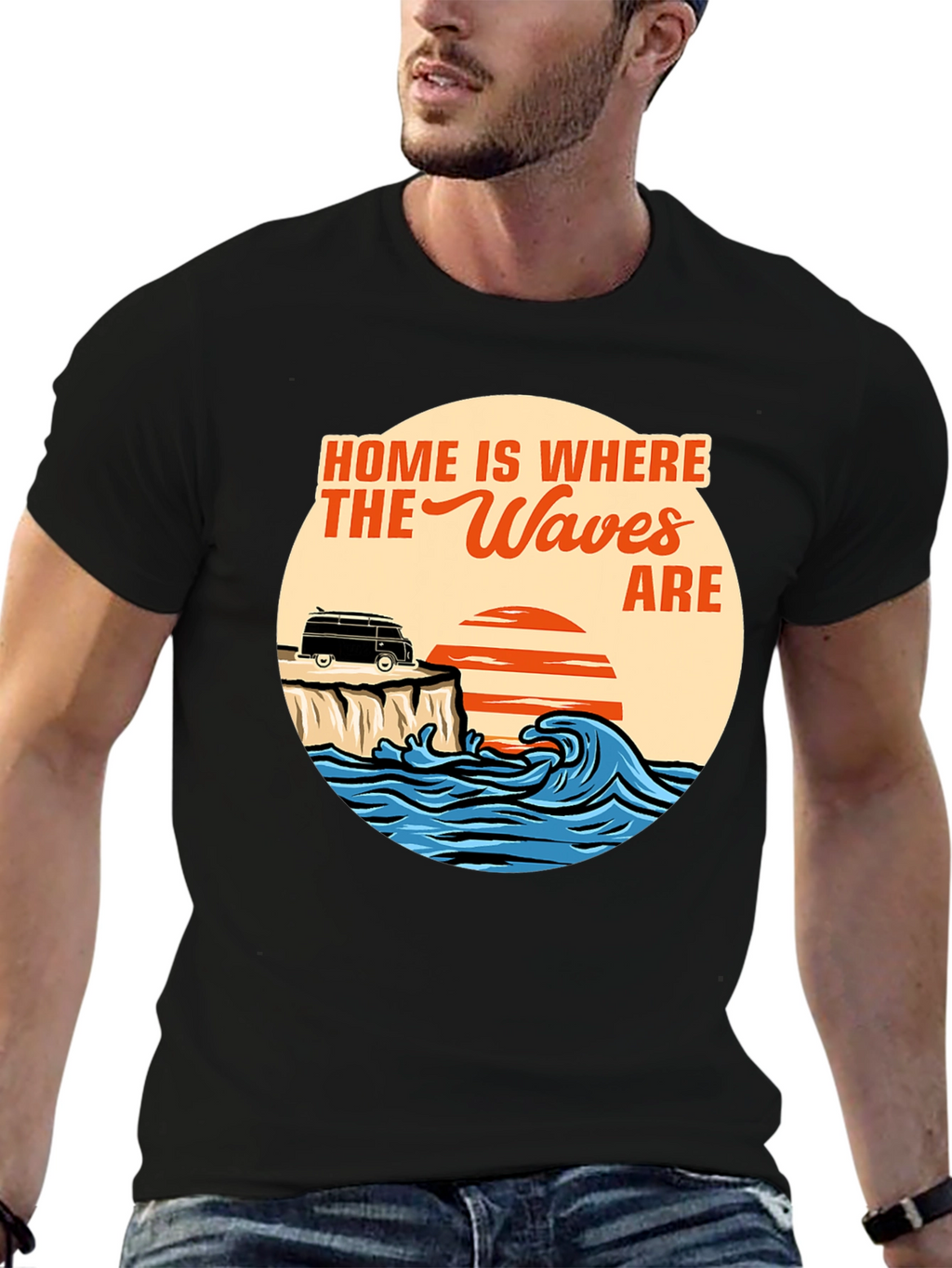 Home Is Where The Waves Are Graphic T-Shirt