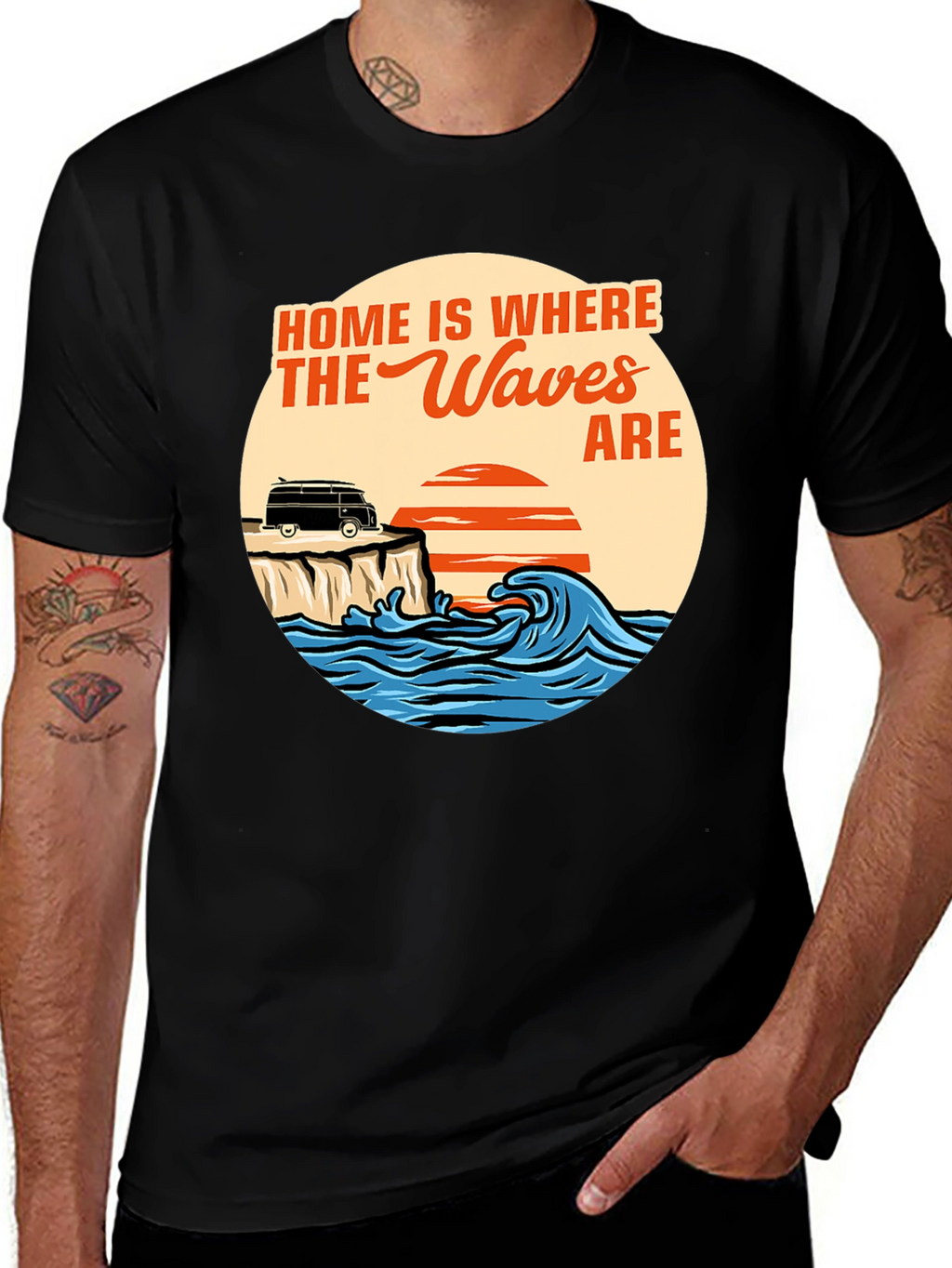 Home Is Where The Waves Are Graphic T-Shirt