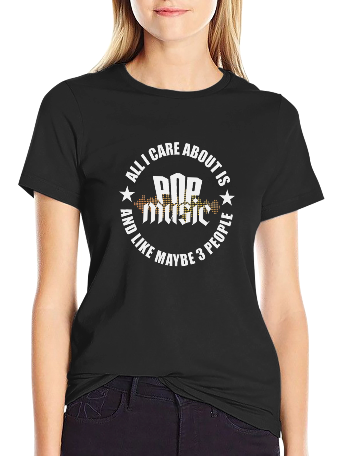Pop Music T-Shirt - All I Care About Is Pop Music