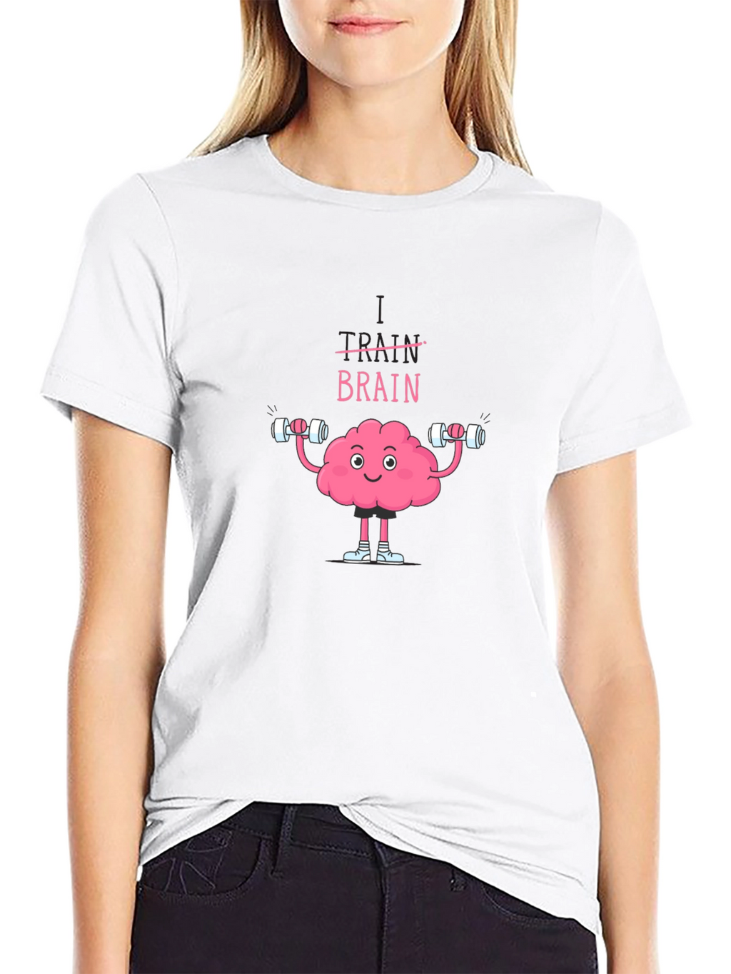 Train Your Brain T-Shirt - Fitness & Mental Health