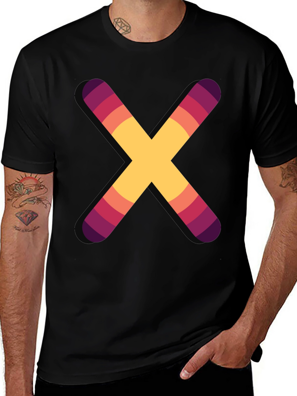 Colorful X Graphic T-Shirt