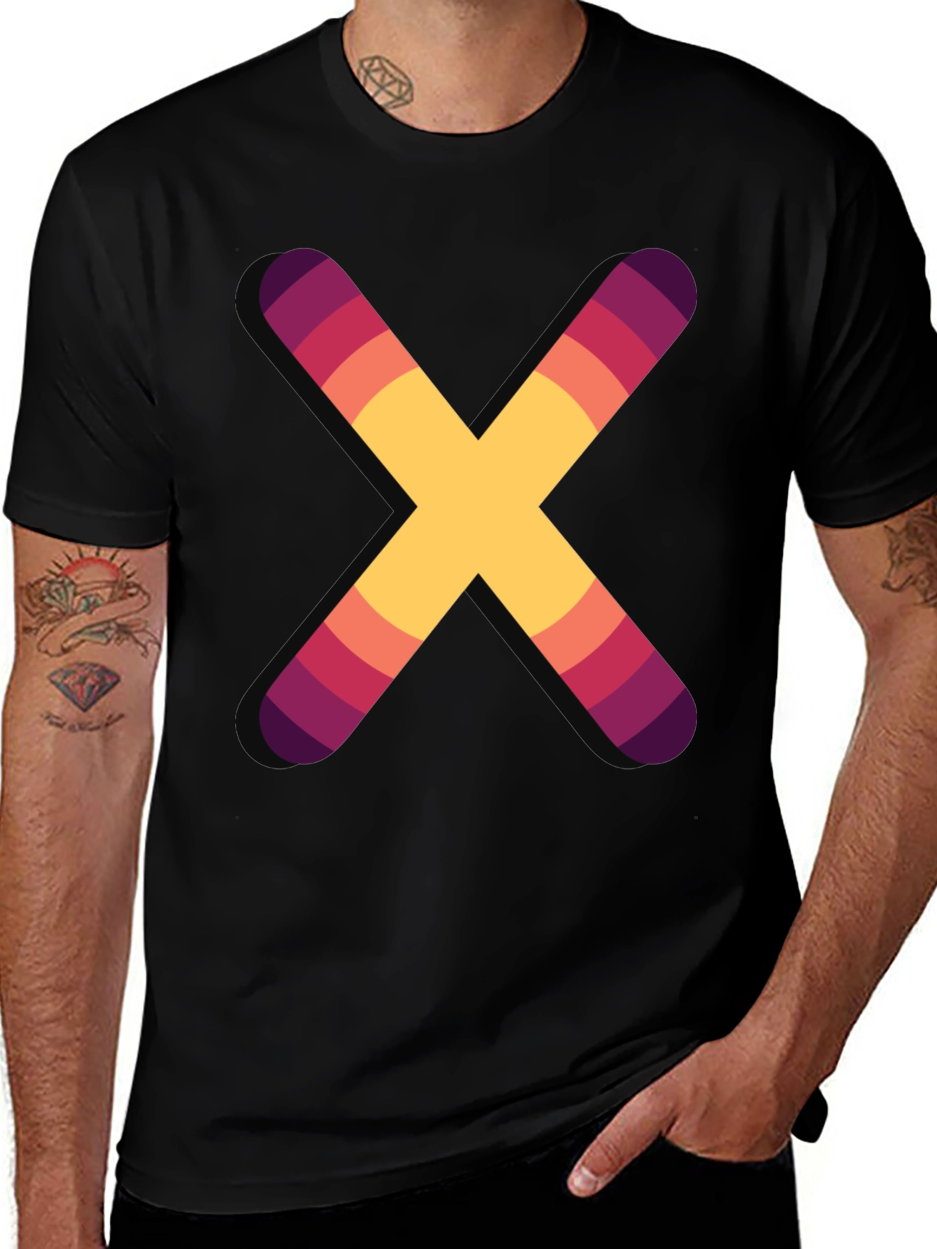 Colorful X Graphic T-Shirt