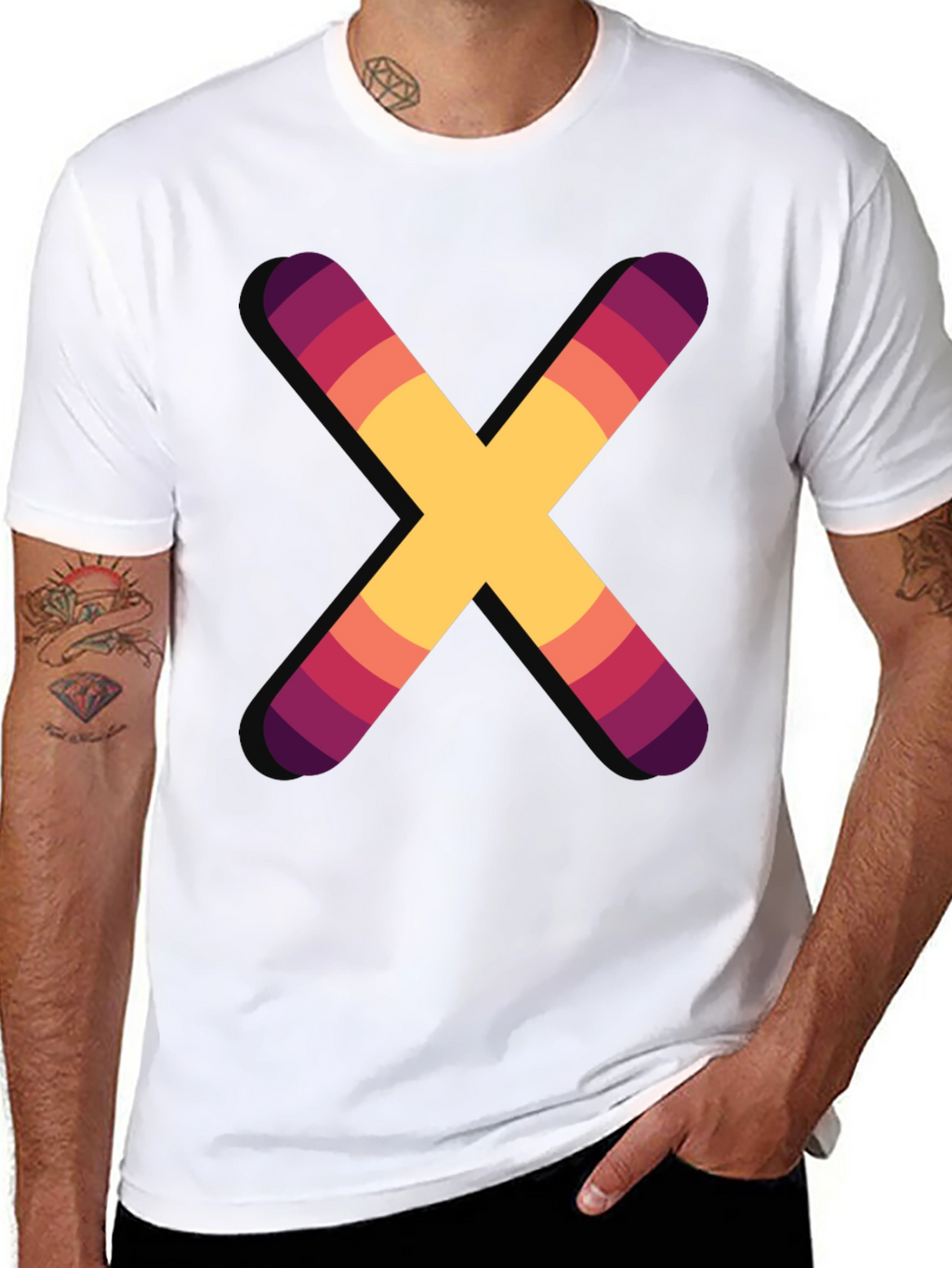 Colorful X Graphic T-Shirt