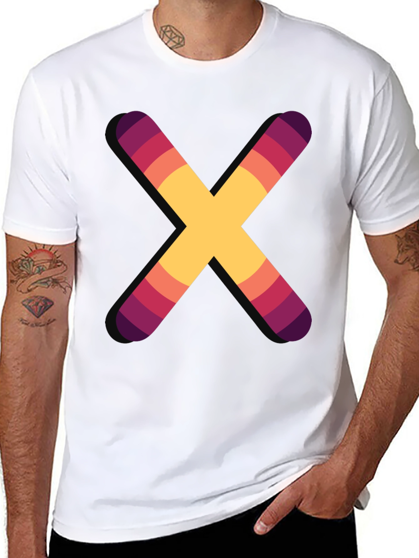 Colorful X Graphic T-Shirt