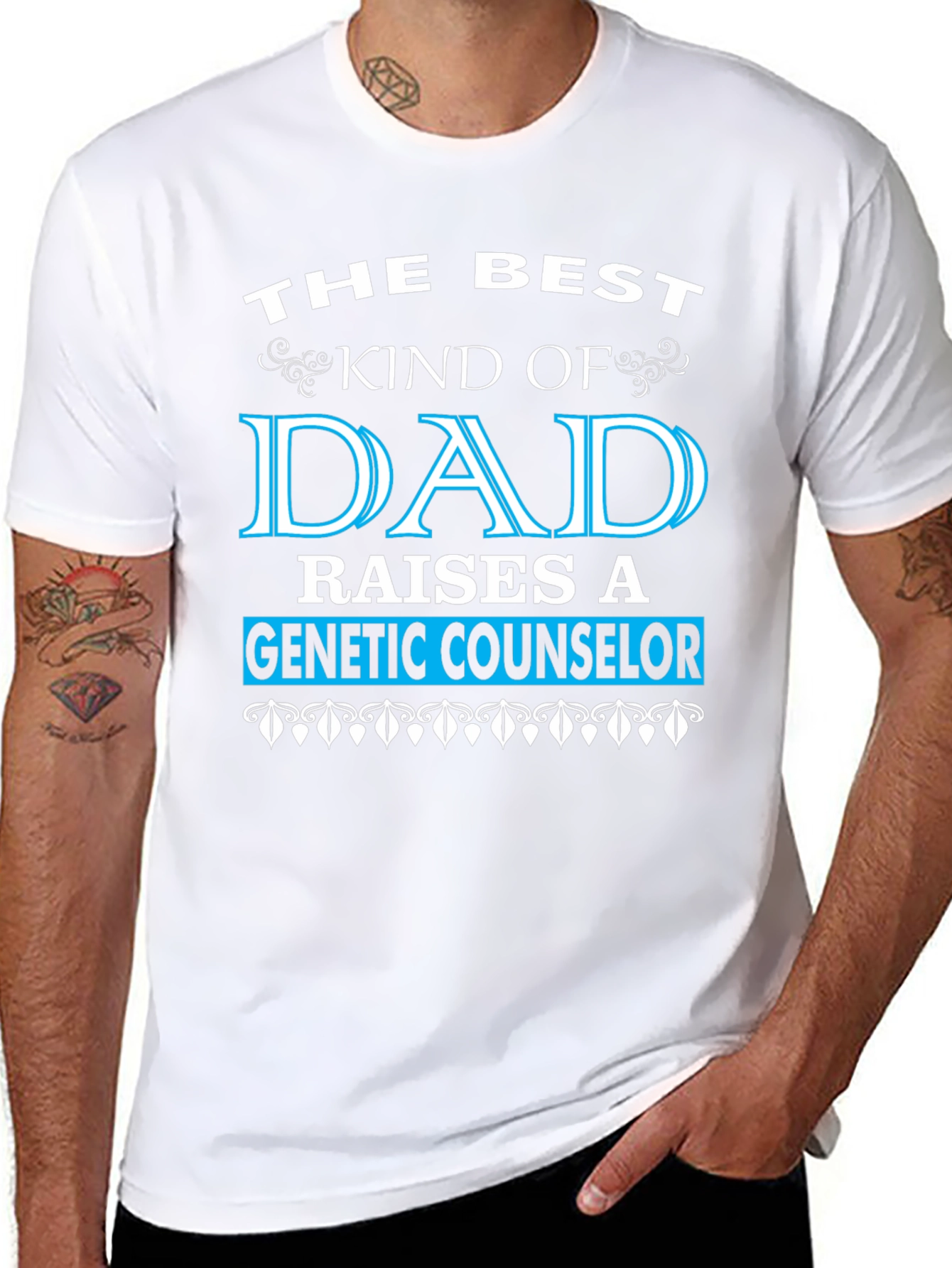 Best Kind of Dad Genetic Counselor T-Shirt