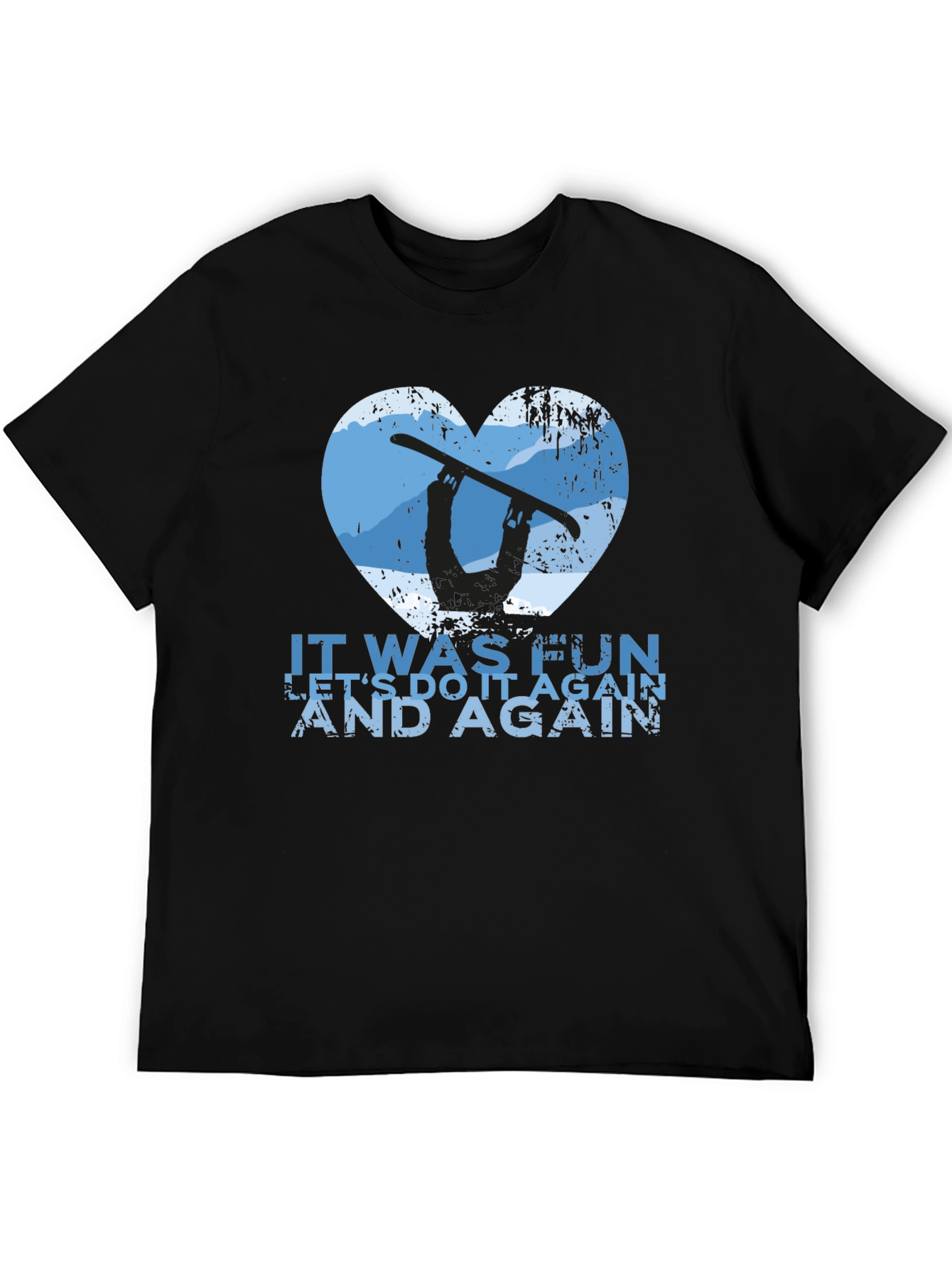 Snowboarder Heart Graphic Tee - Lets Do It Again!