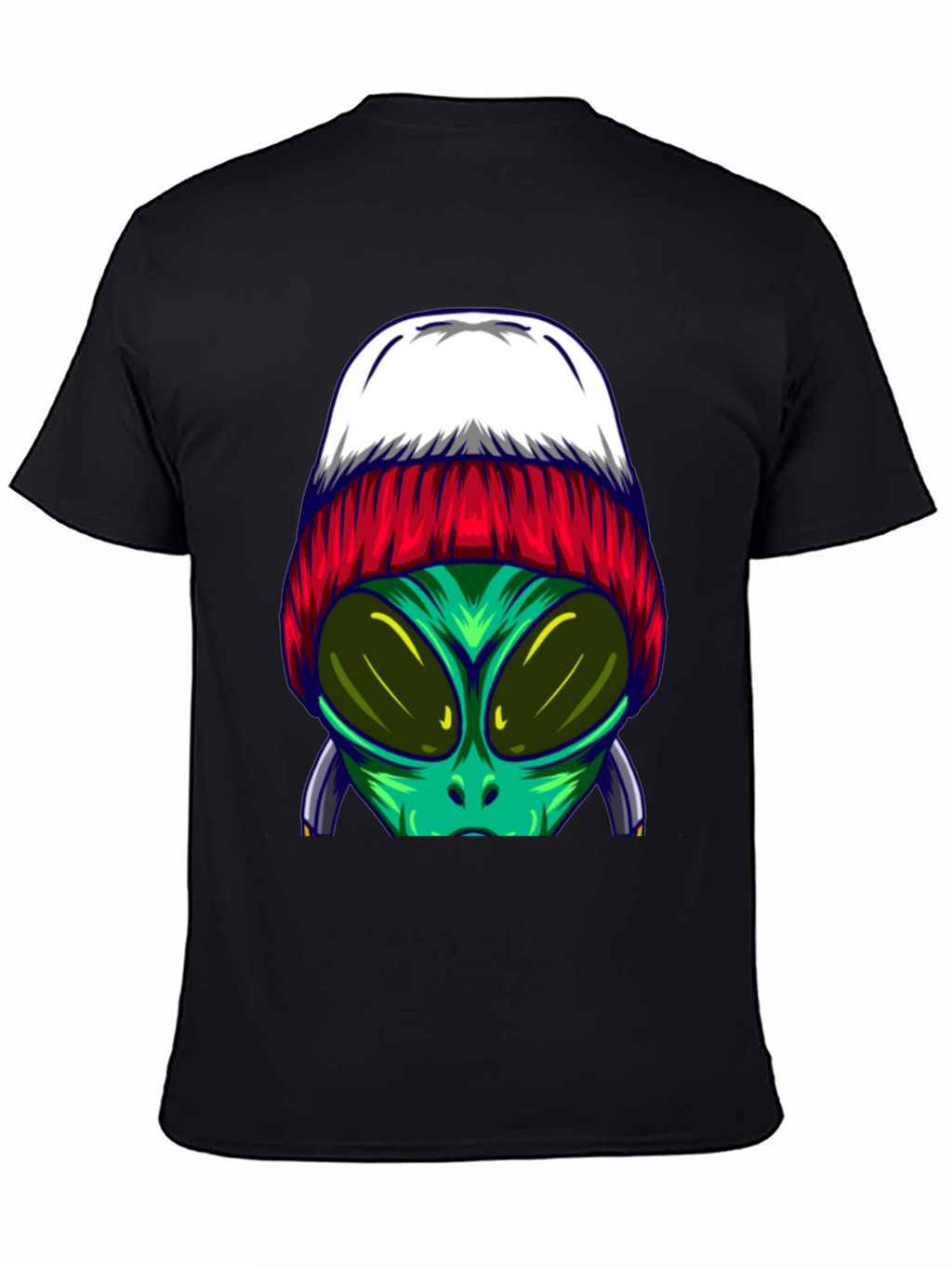 Alien Beanie T-Shirt - Cool Graphic Tee