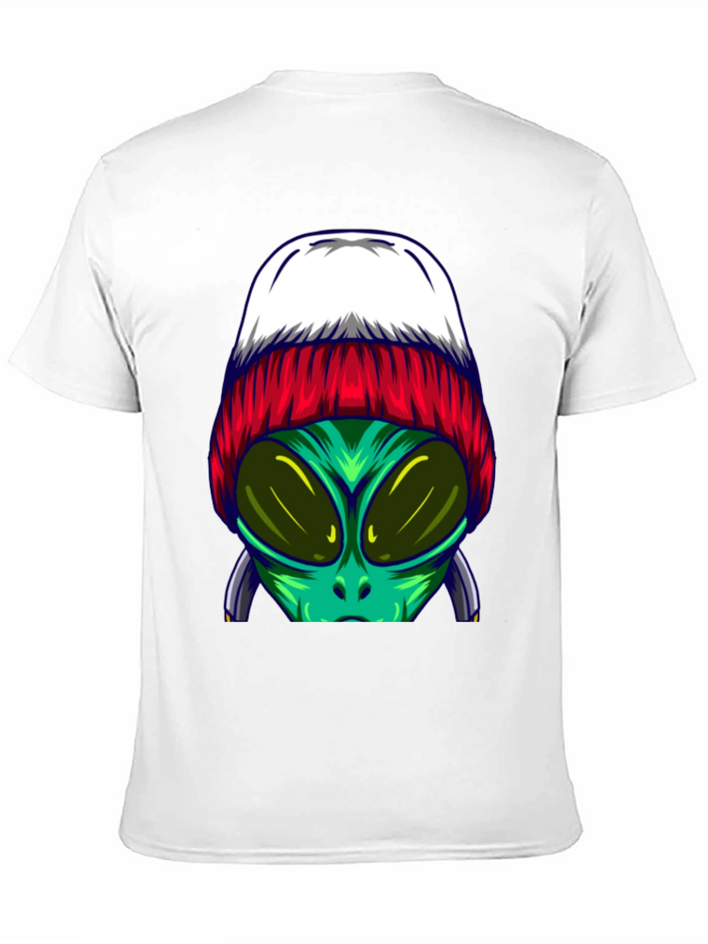 Alien Beanie T-Shirt - Cool Graphic Tee