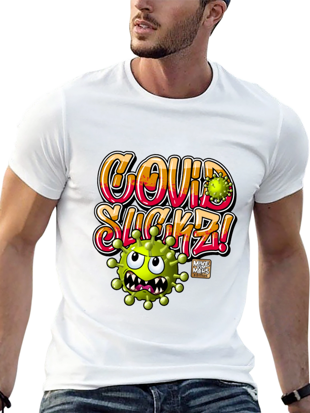 Covid Sucks Tee - Black Graphic T-Shirt