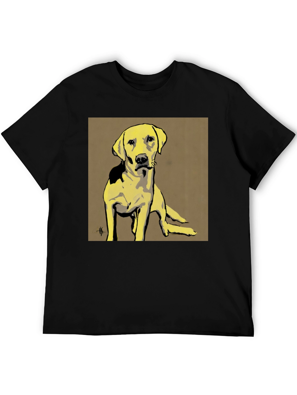 Dog Graphic Tee - Unisex Black T-Shirt